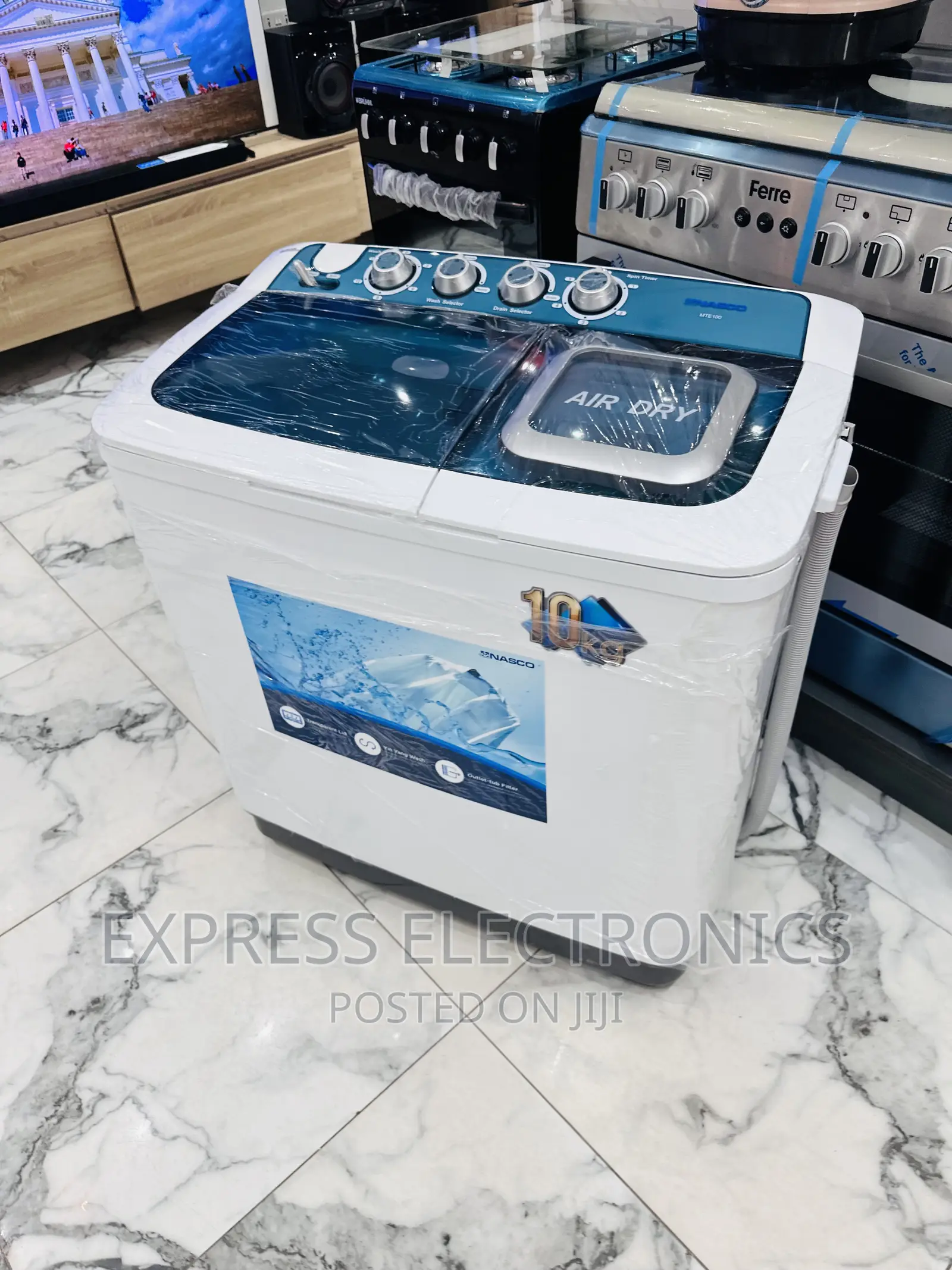 Very Stylish Design White Nasco 10kg Toplaod WN Twintub