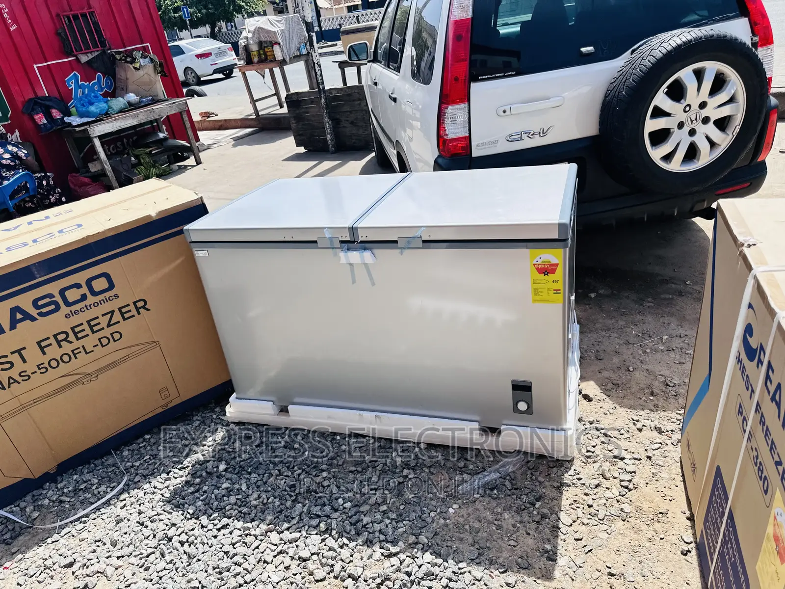 Shop the Best Nasco Chest Freezer Double Door 425L