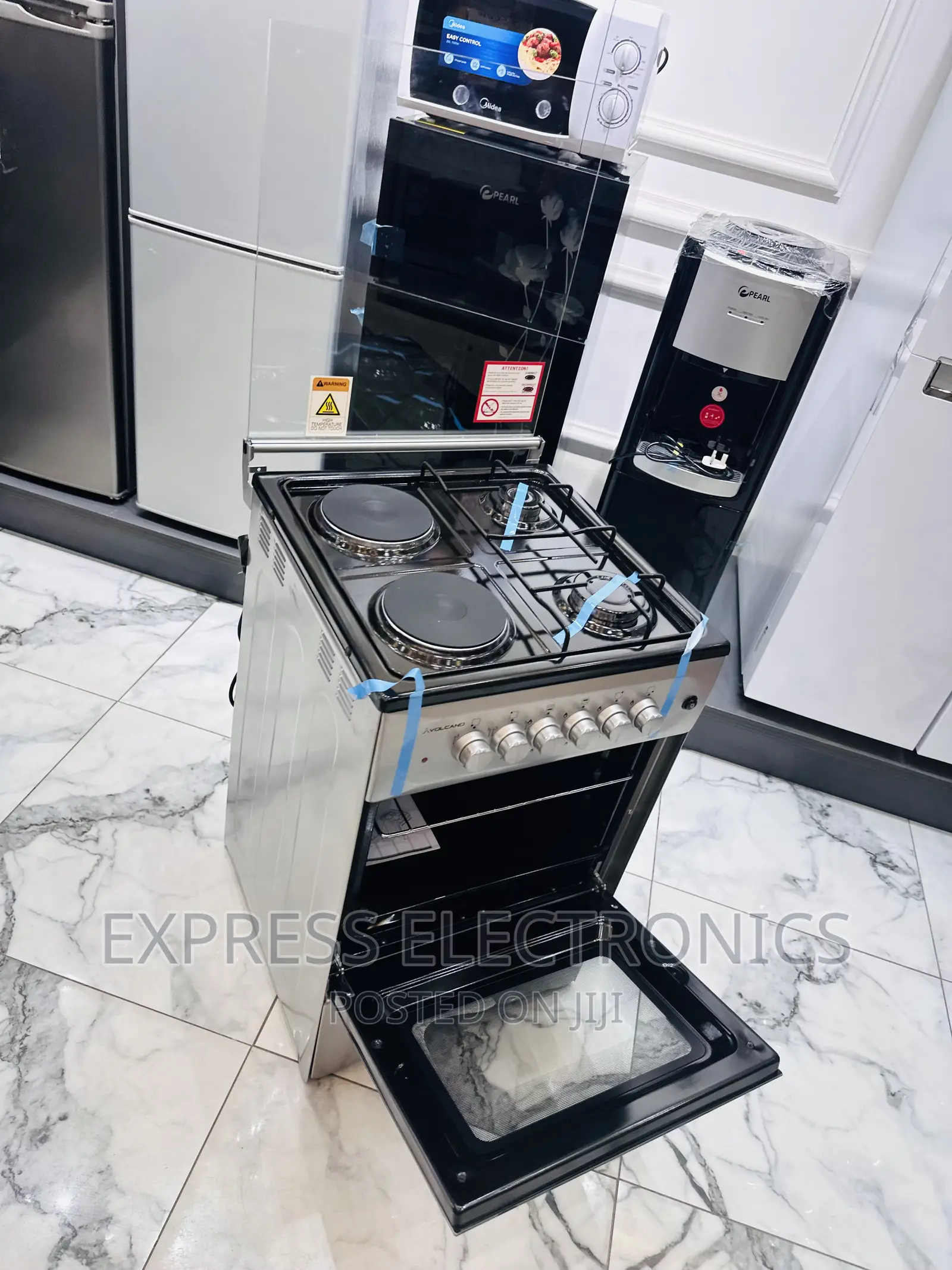 Inbuilt Lamp Gas Electric Cooker Oven Grill 2-2