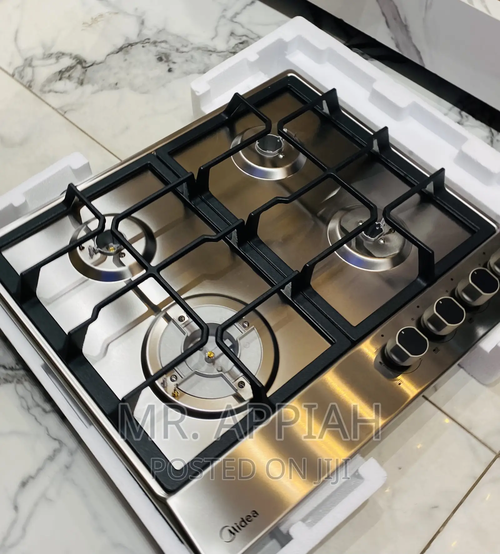 Fabulous Midea 4 Gas Built-in Burner(60x51cm)60G40ME,Gray.