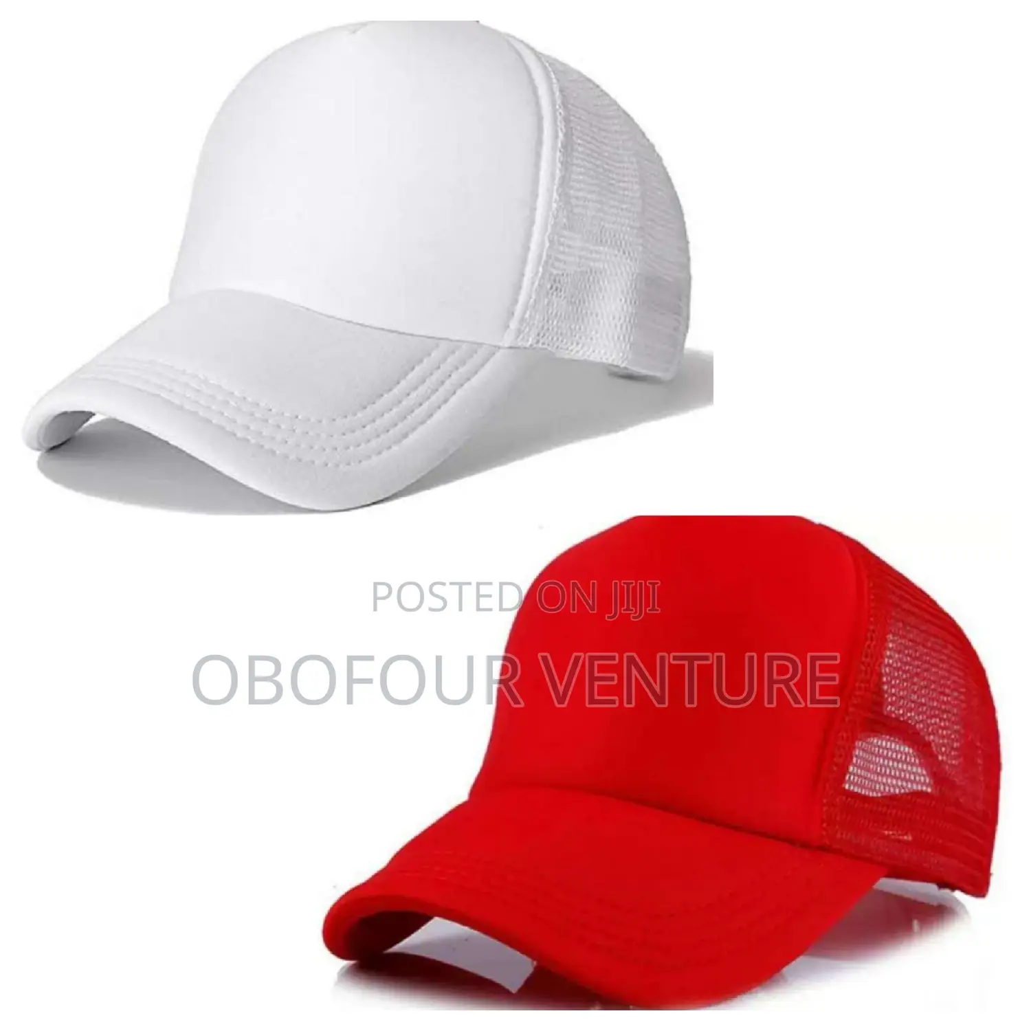 Mens Half Mesh Adjustable Trucker Cap Baseball Hat