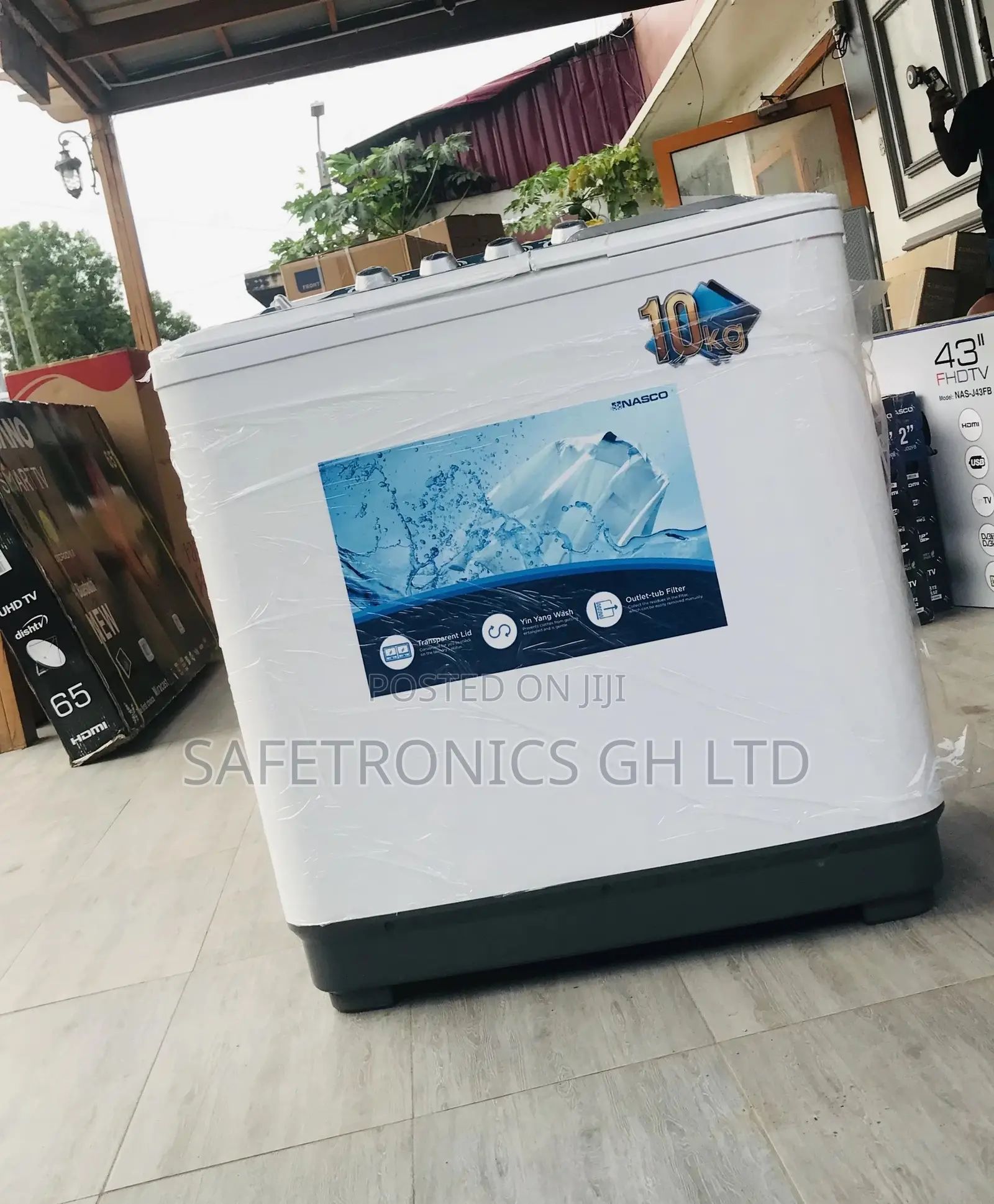 Lasting Washingmachine Nasco 10kg Topload Semiautomatic 