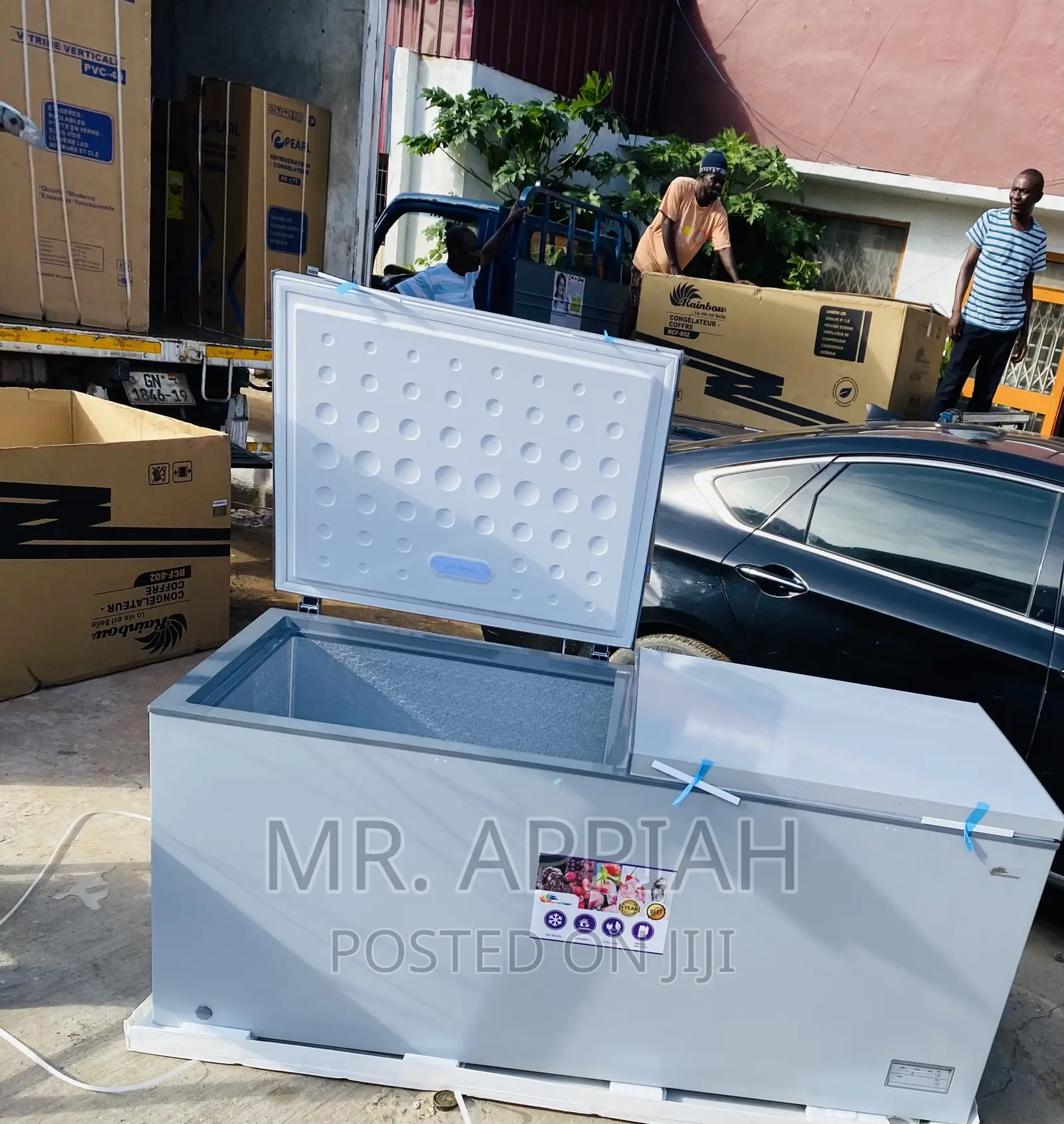 Brand New Rainbow Double Door Electric  Freezer(RF-415bg)