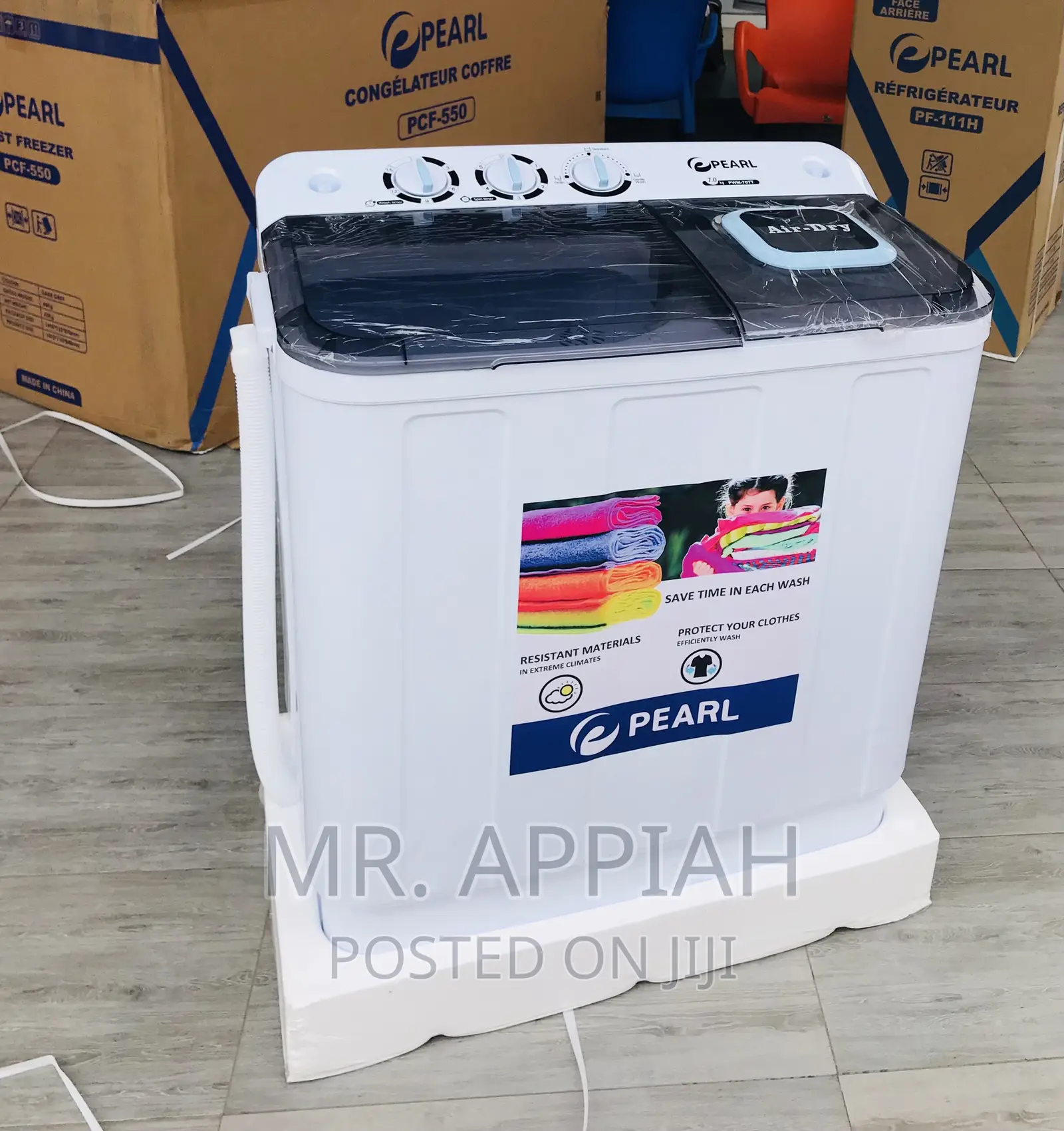 Brand New Pearl 7kg Electric Washing Machine(White) 