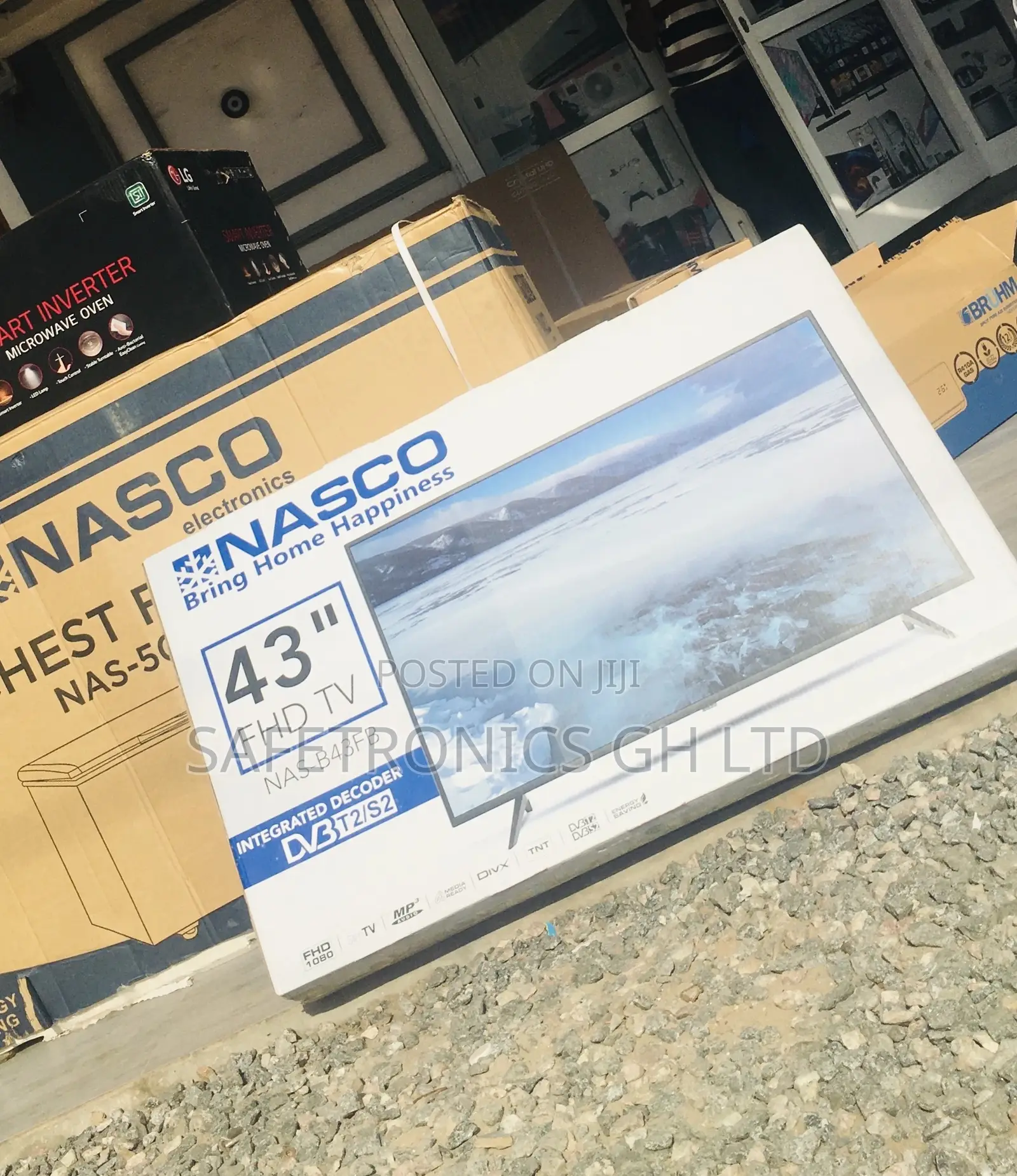 43 Inches Glossy Black Digital Satellite LED Nasco Tv