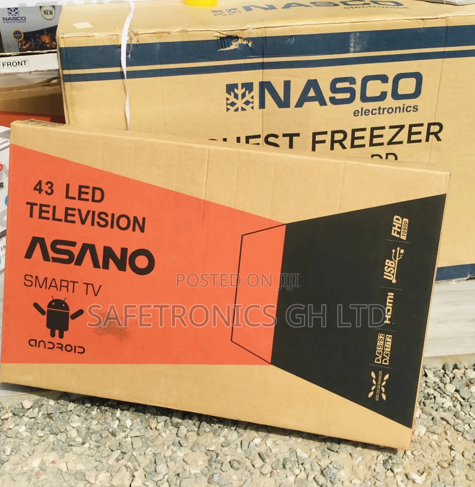 Glossy Led Black Smart Asano Digital 43 Inches Tv