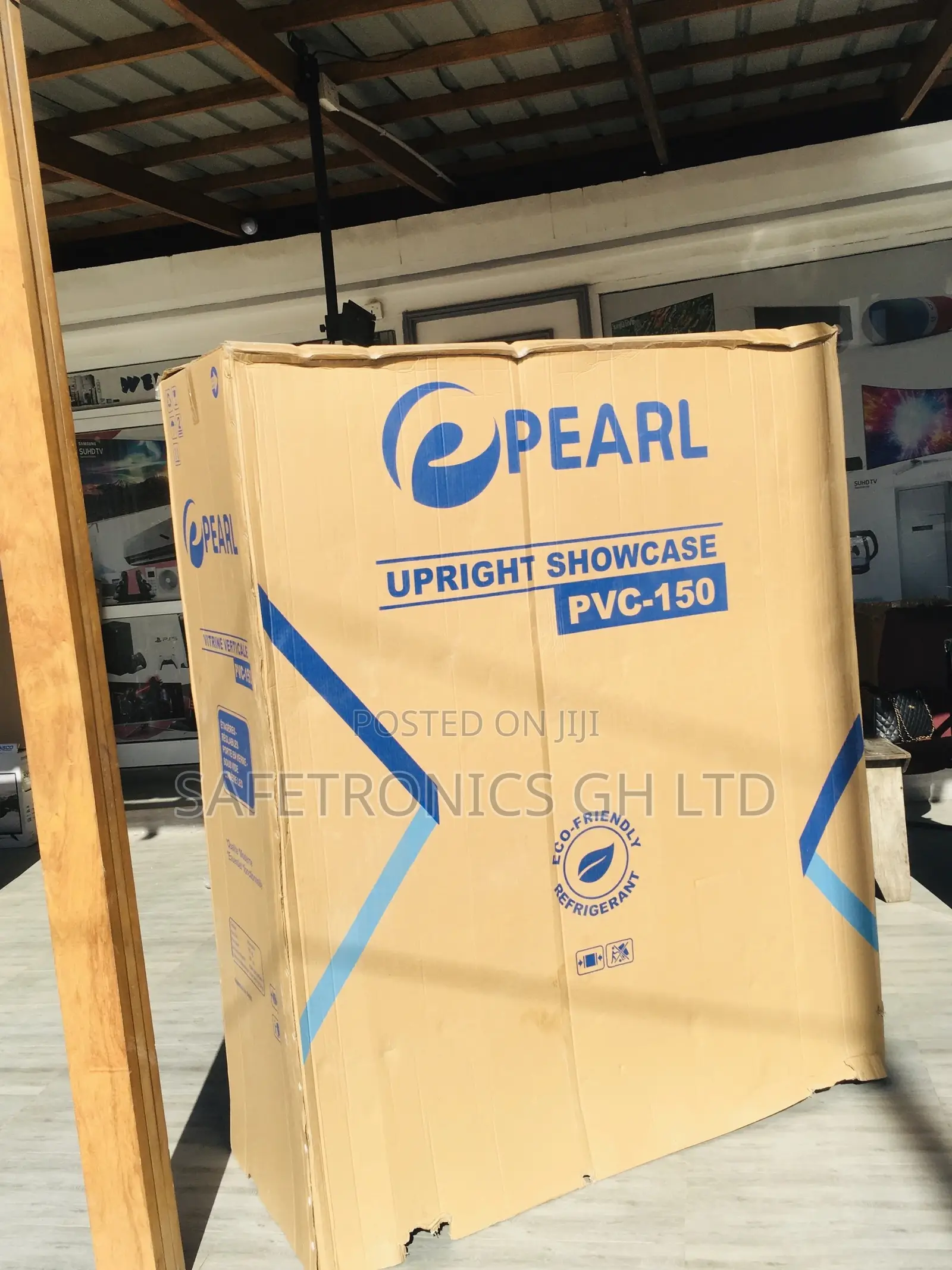 Lasting PVC-150 Display Glass 950 Liters Pearl Fridge
