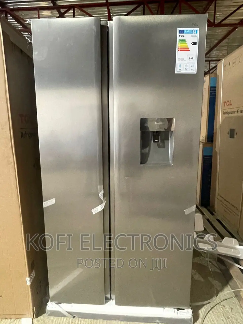 Side by Side TCL Refrigerator 488 LTR P520SBN