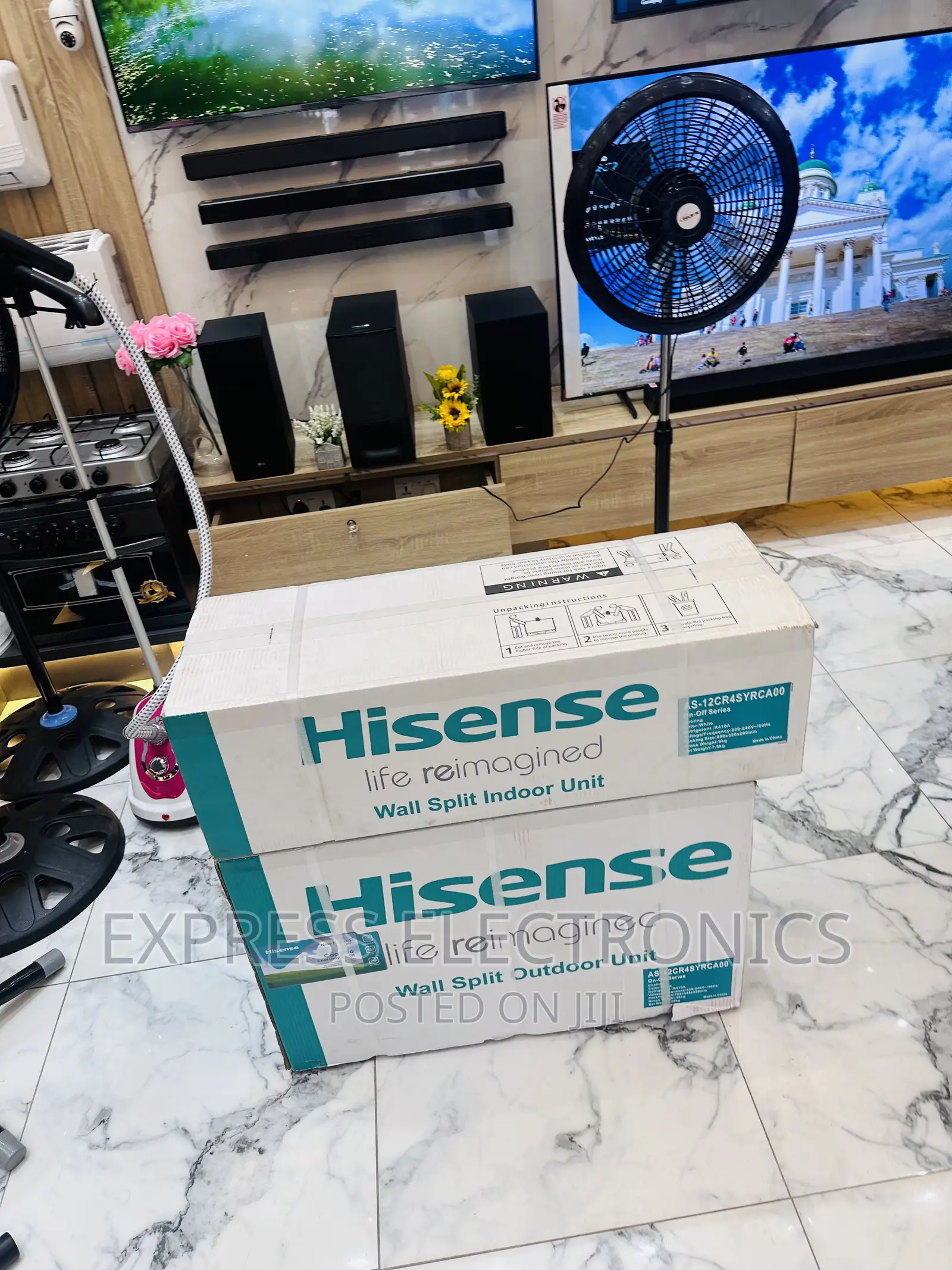 Fresh in Box  Hisense 1.5hp Better Airflow AC White