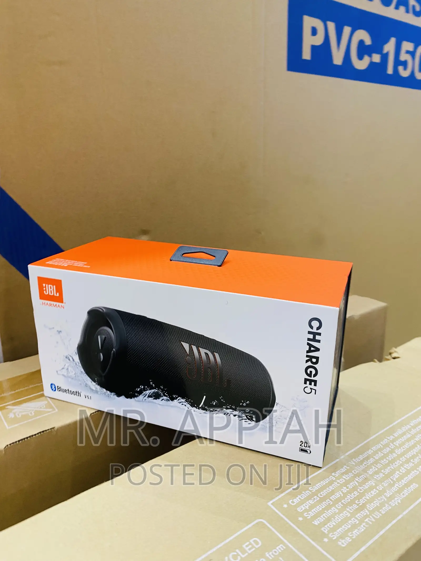 Quality JBL Charge 5 Rechargaeble Bluetooth Speaker(Black).