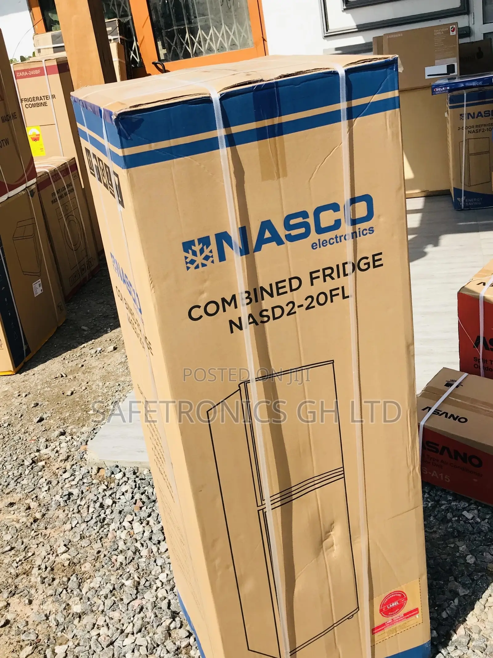 Nascod2-20fl Bottomfreezer Doubledoor Gray Electric Fridge