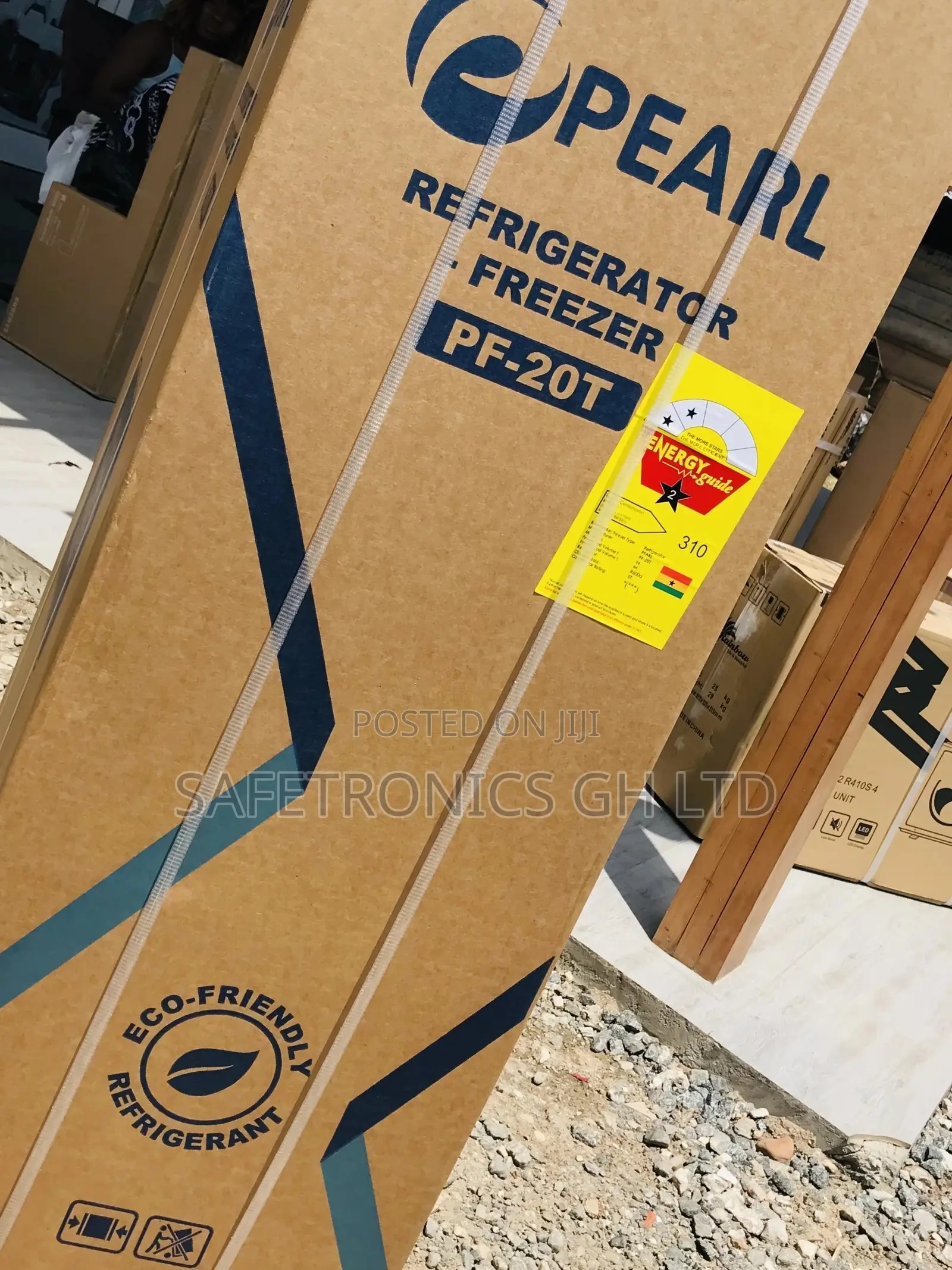 Topfreezer Doubledoor Black Pearl Pf-20t Glass Fridge 