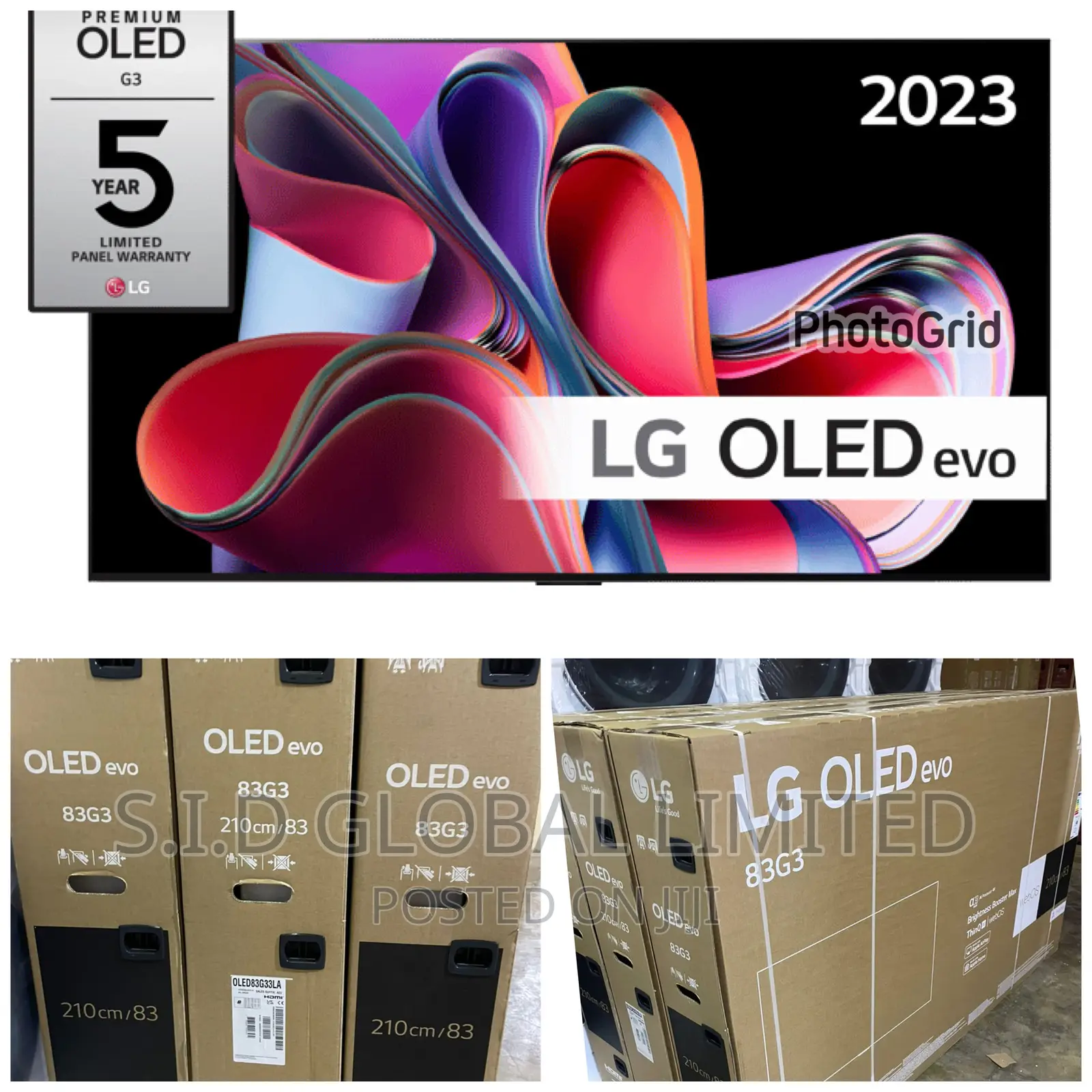 LG 83”Oled83g33la G3 Series Oled Evo Thinq Ai, Uhd