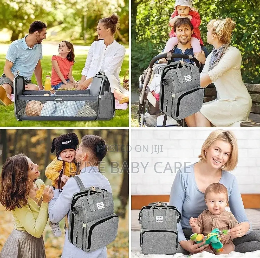 Diaper Bag With Changing Station for Newborns
