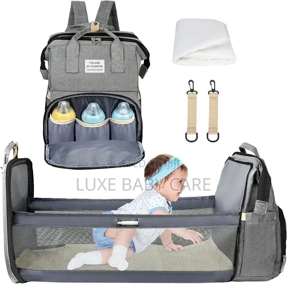 Diaper Bag With Changing Station for Newborns