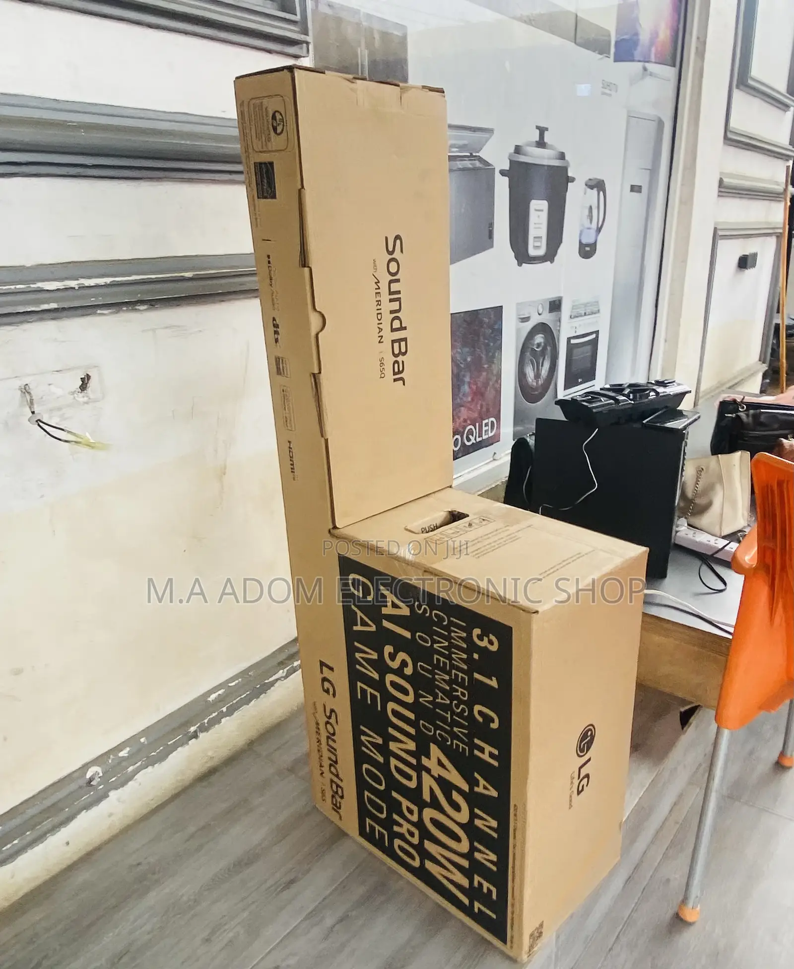 Long Lasting LG S65q Bluetooth Sound Bar System(Black) 