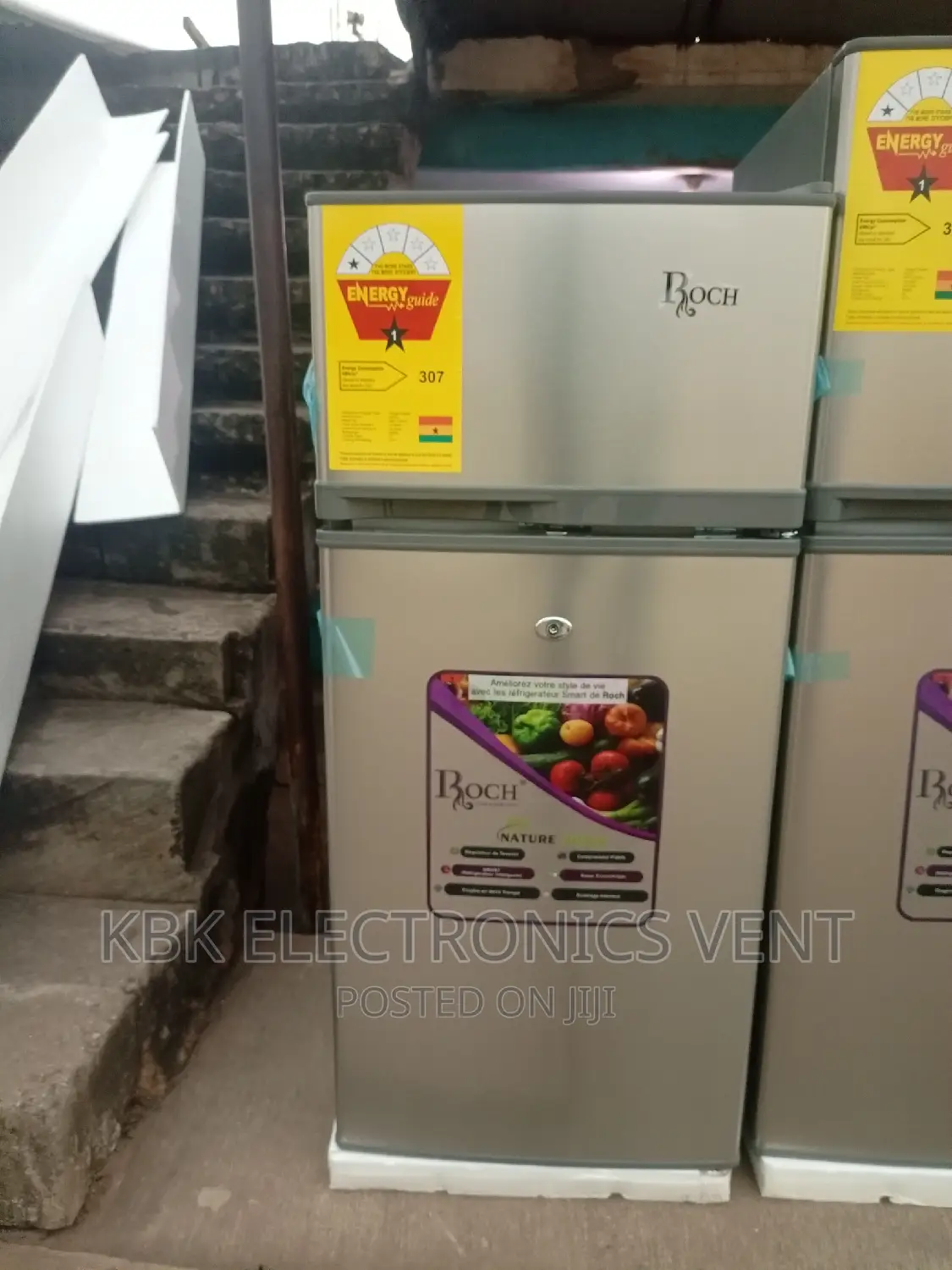 Roch 108ltr Double Door Refrigerator