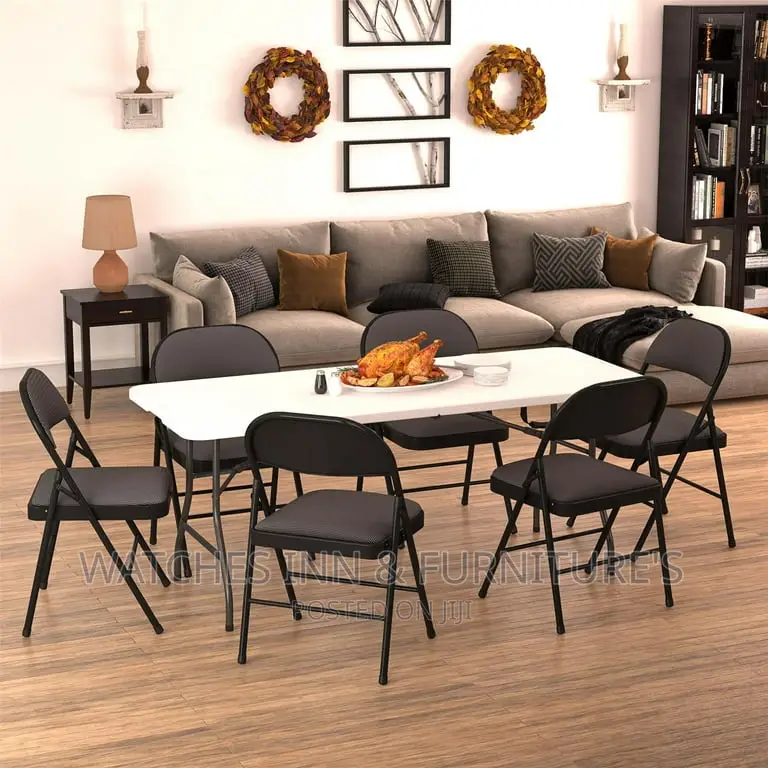 Quality Foldable 6 Seater Table With 6 Quality Chairs