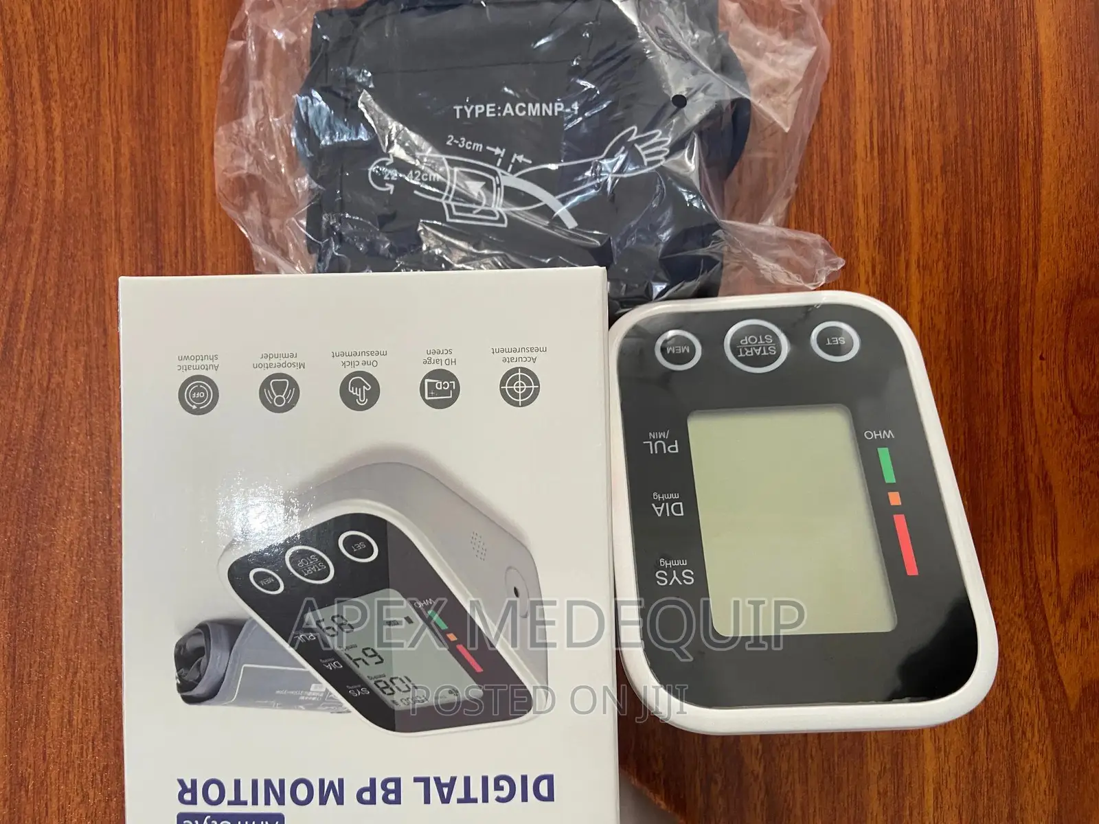 Blood Pressure Monitor With Big Cuff Size + Voice Function