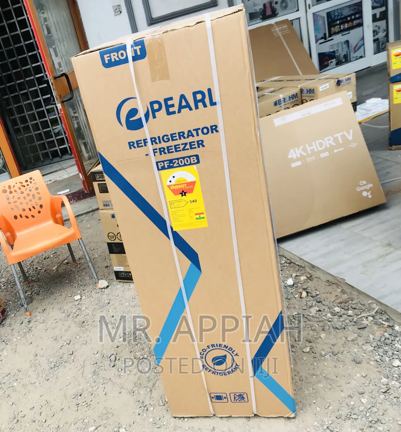 Extremely Cooling Pearl PF-200B 2 Door Refrigerator(Gray).