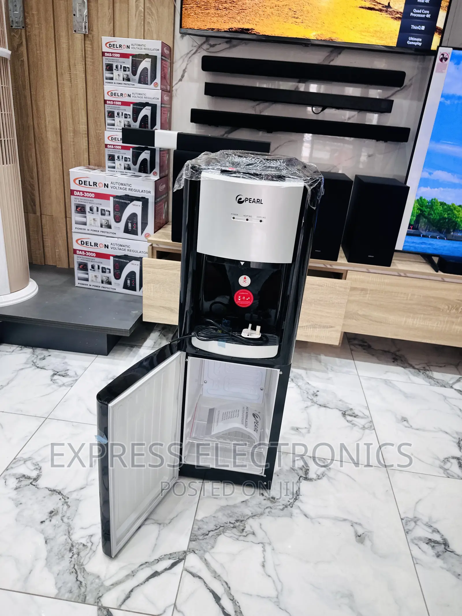 Aqua Flow Sleek Black Pearl PWD-2008 Water Dispenser