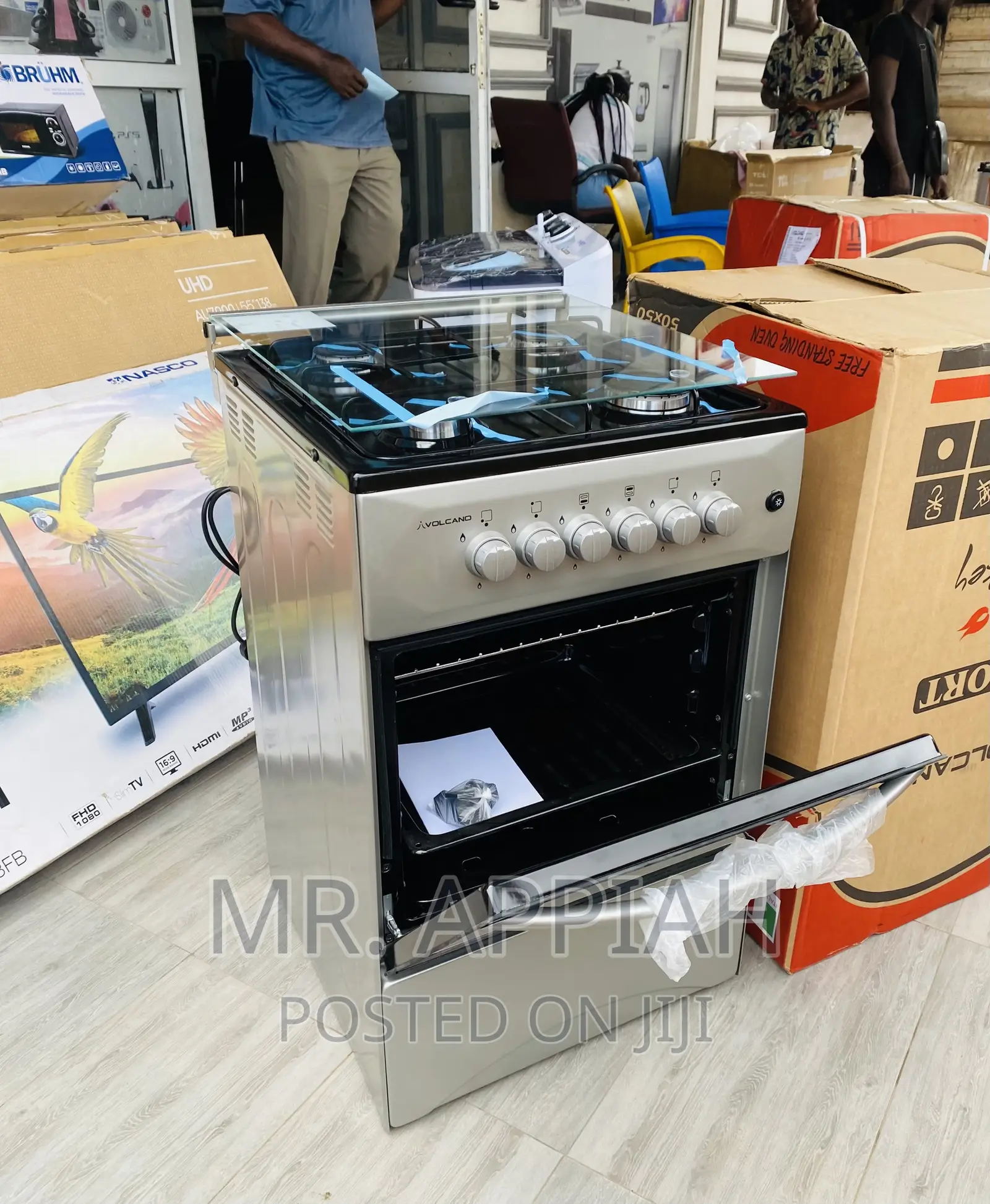 Super Adorable Volcano 50x50 Oven Grill 4gas Burner(Gray)