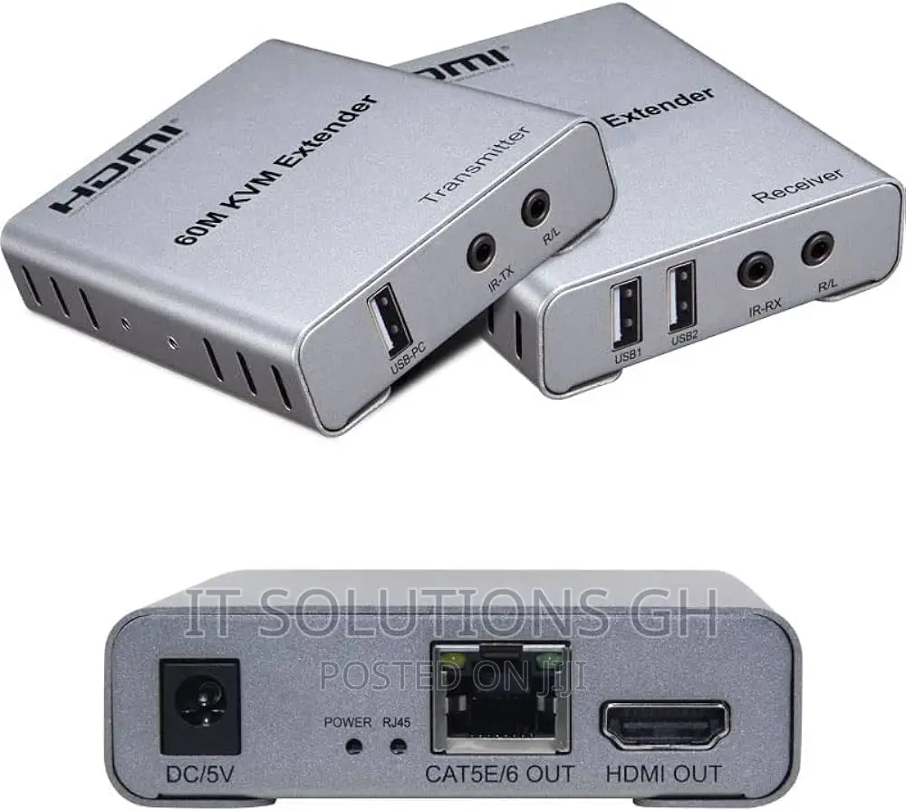 60M USB KVM HDMI Extender With 1080P R/L Audio by Cat5e Cat6