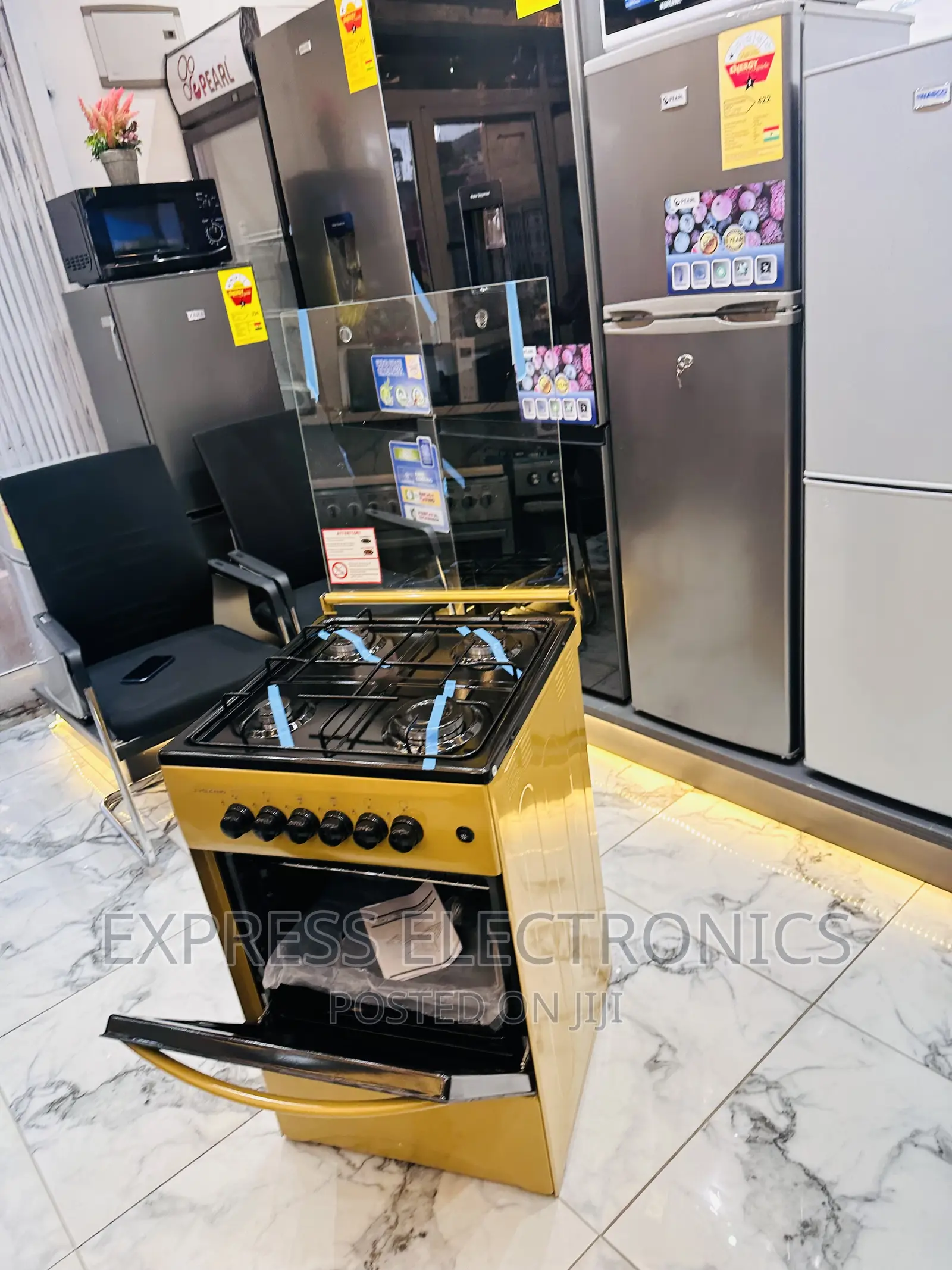 Freestanding Golden Gas Cooker Oven 4burner 50/50