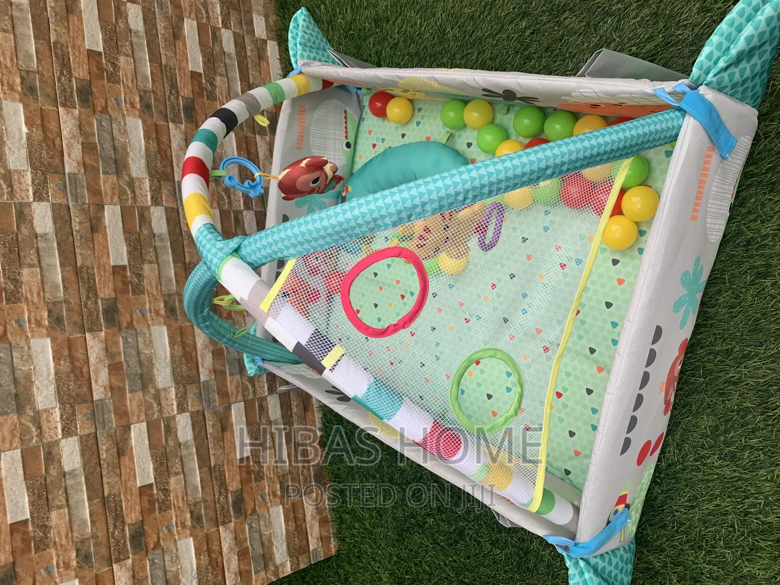 (Pink Color) Baby Activity Gym Baby Play Mat With Music Pool Balls