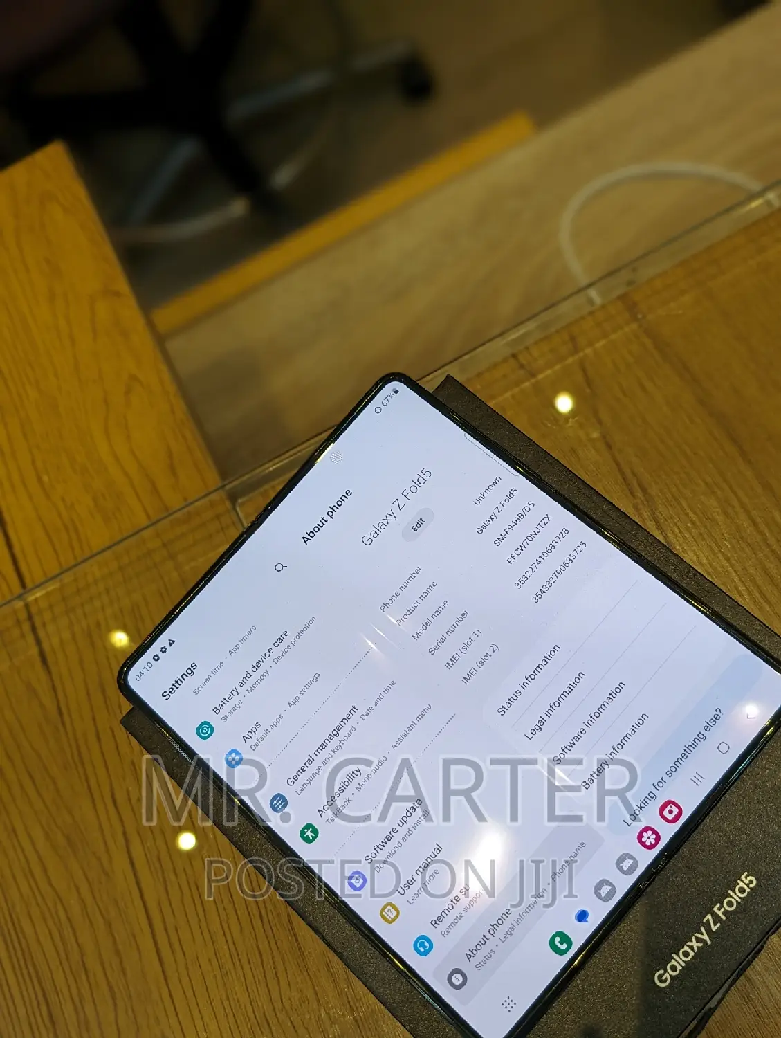 New Samsung Galaxy Z Fold 5 256 GB Black
