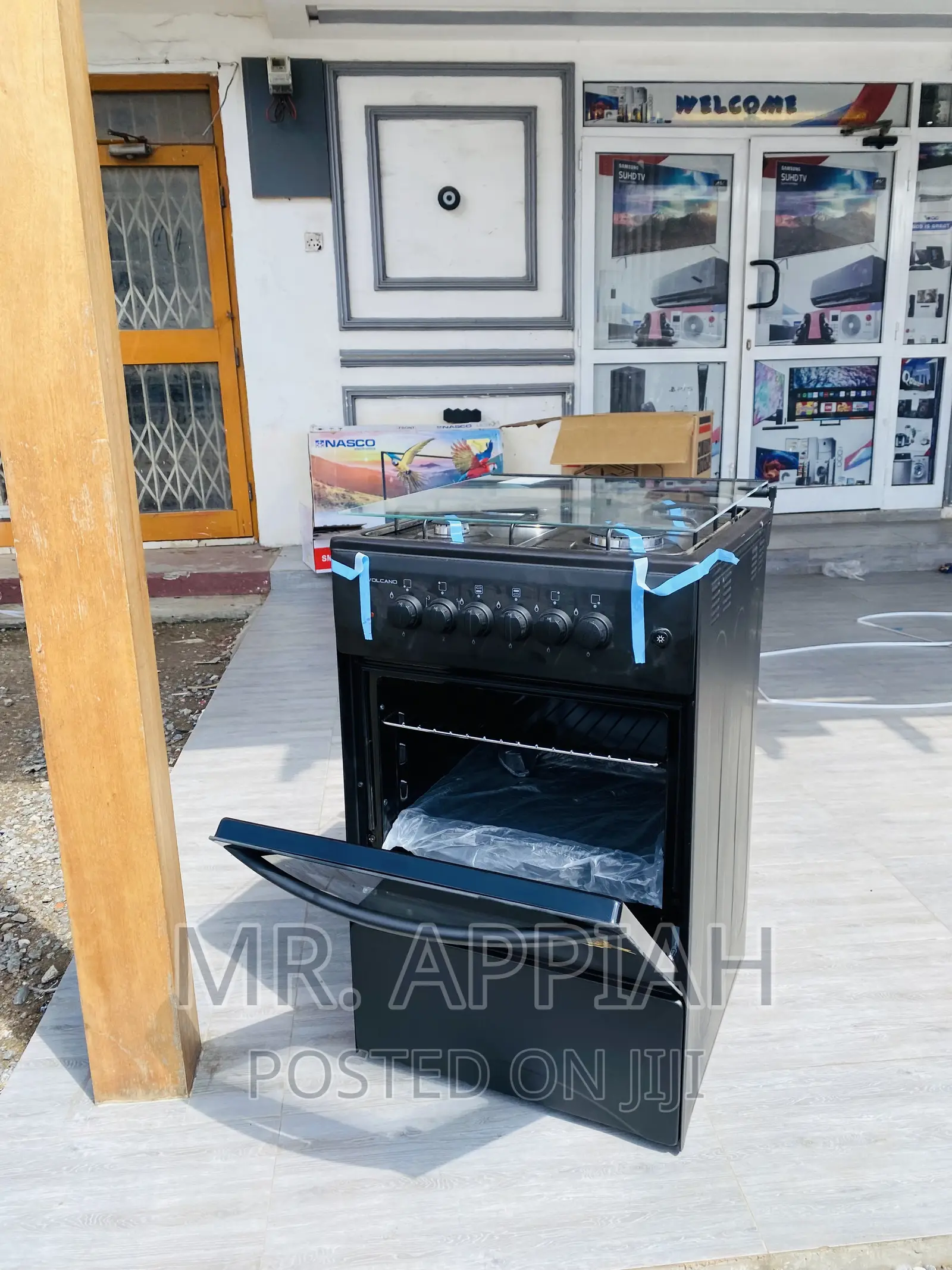 Better Cooking Volcano 50x501electric + 3gas Burner(Black).