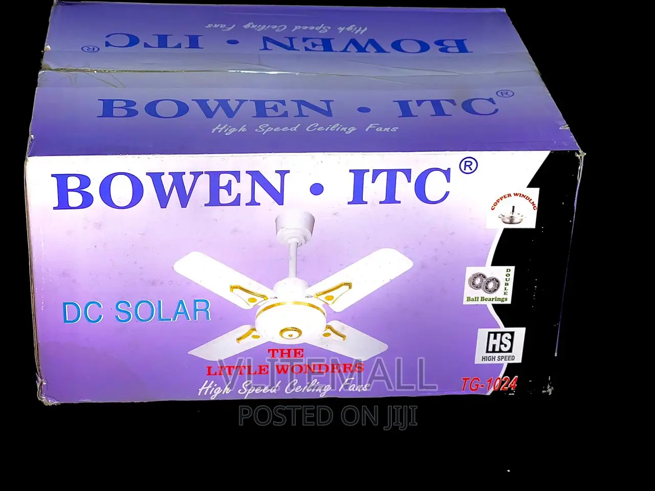 24''dc Solar Ceiling Fan (TG-1024)