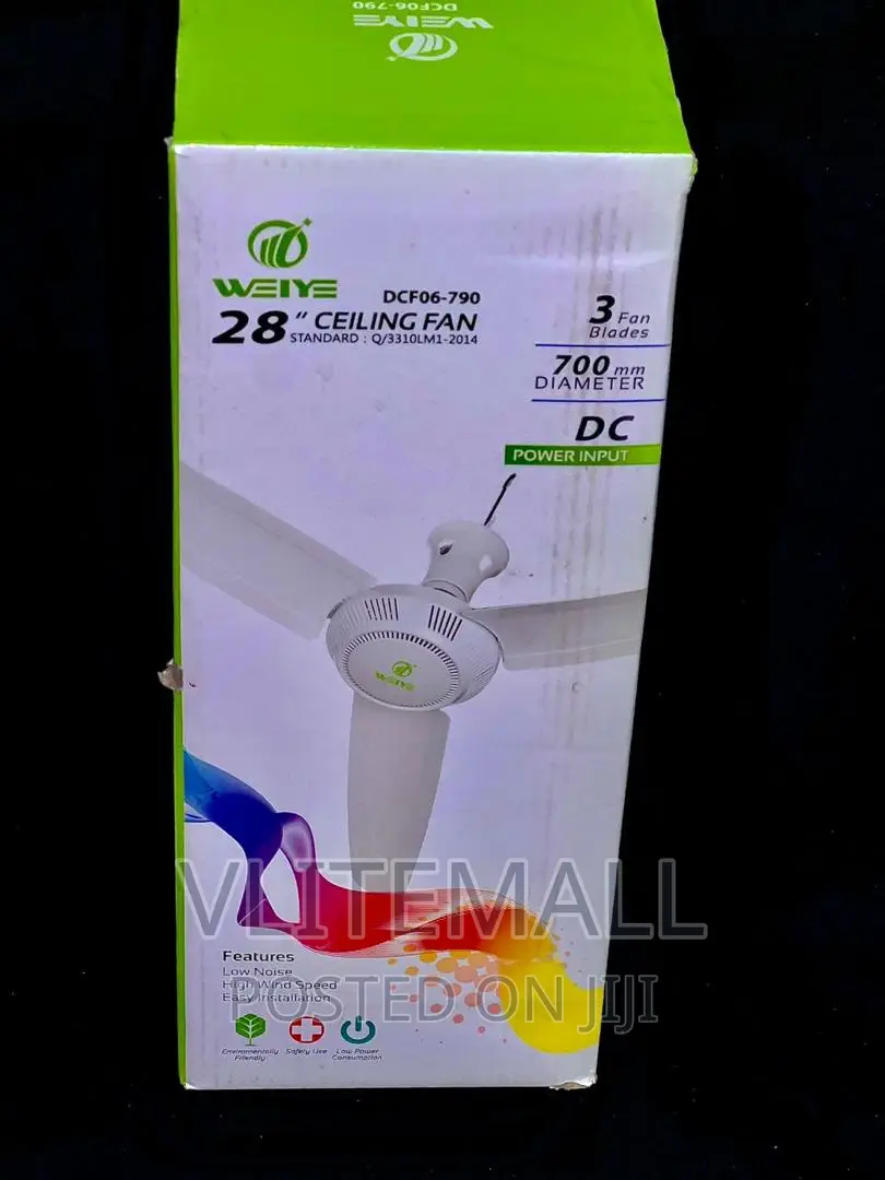 Weiye 12v DC Ceiling Fan 28" (700 Mm)