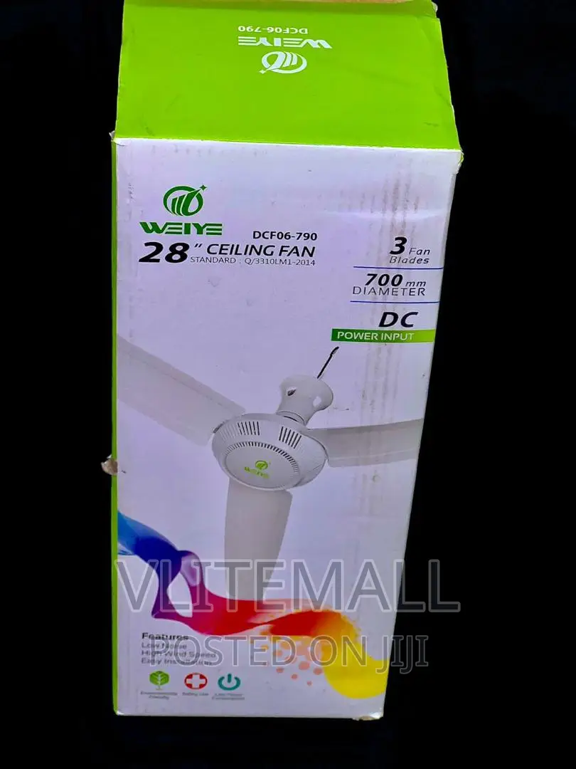 Weiye 12v DC Ceiling Fan 28" (700 Mm)