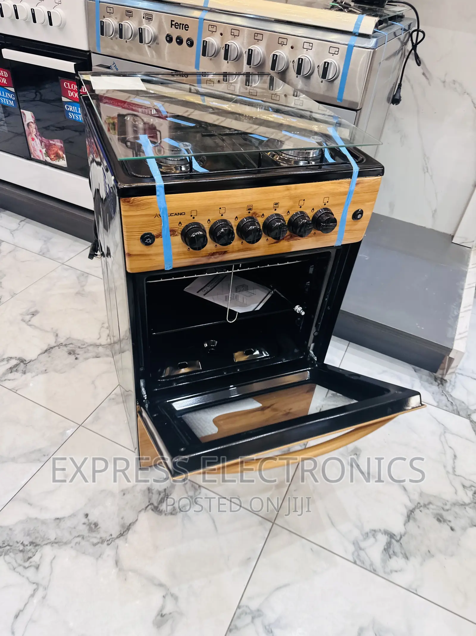 Sizzle King Gas Cooker Auto Ignition 4burner Stove Wooden