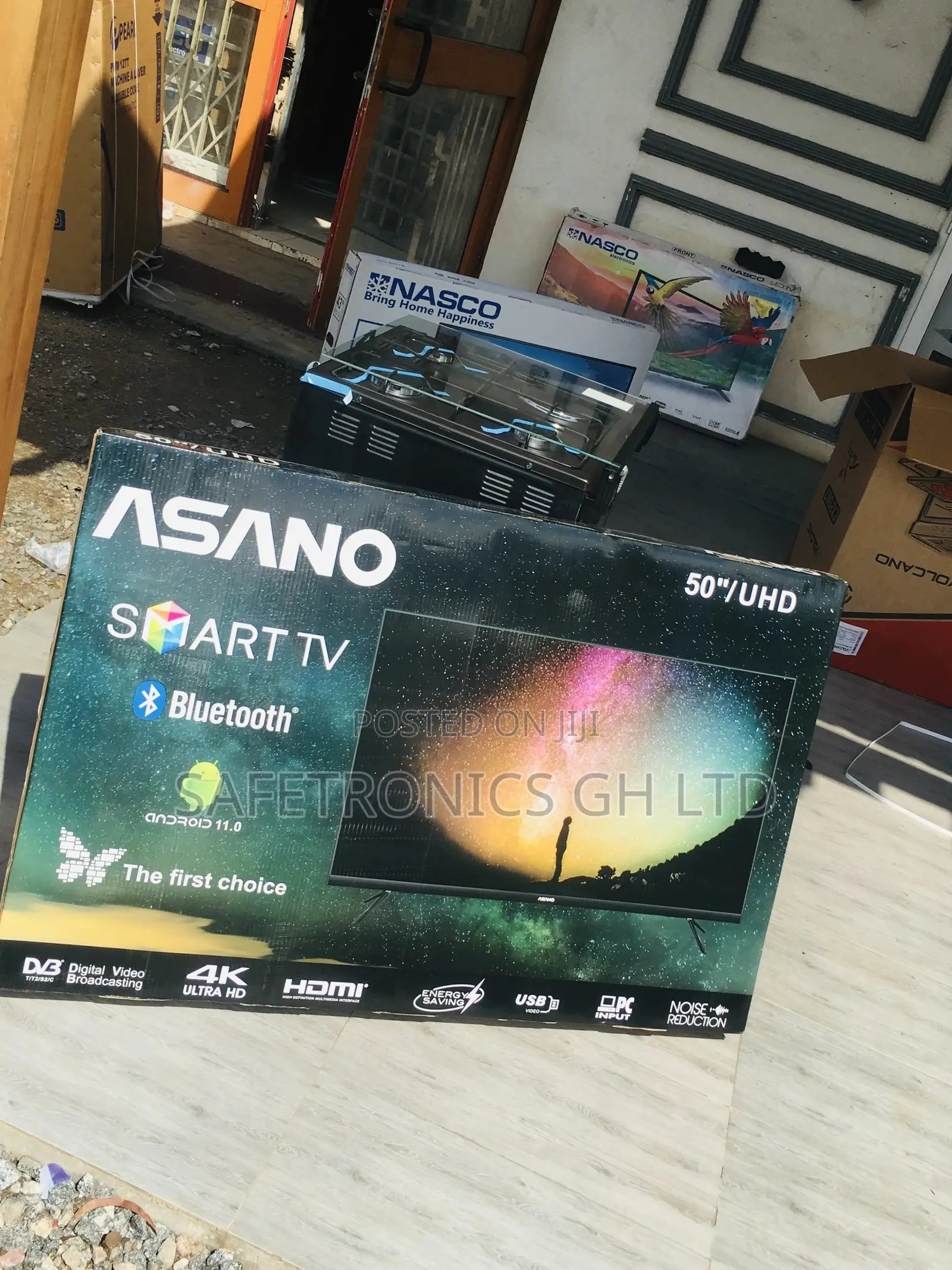 50 Inches Glossy Asano Black Smart Electric UHD Tv