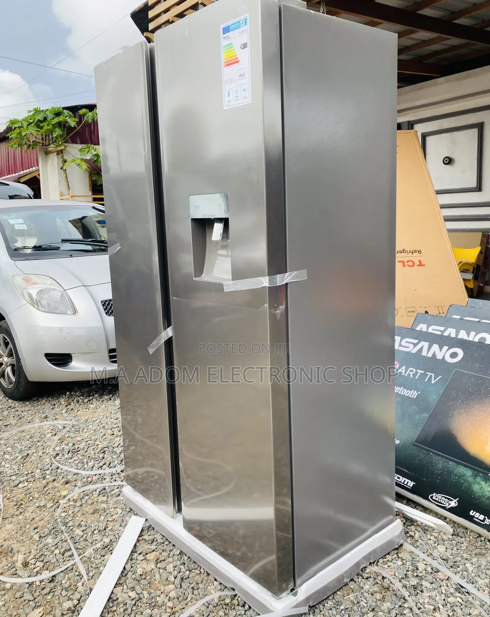 Sealed in Box TCL P520SBN Side by Side Fridge(607ltr) 