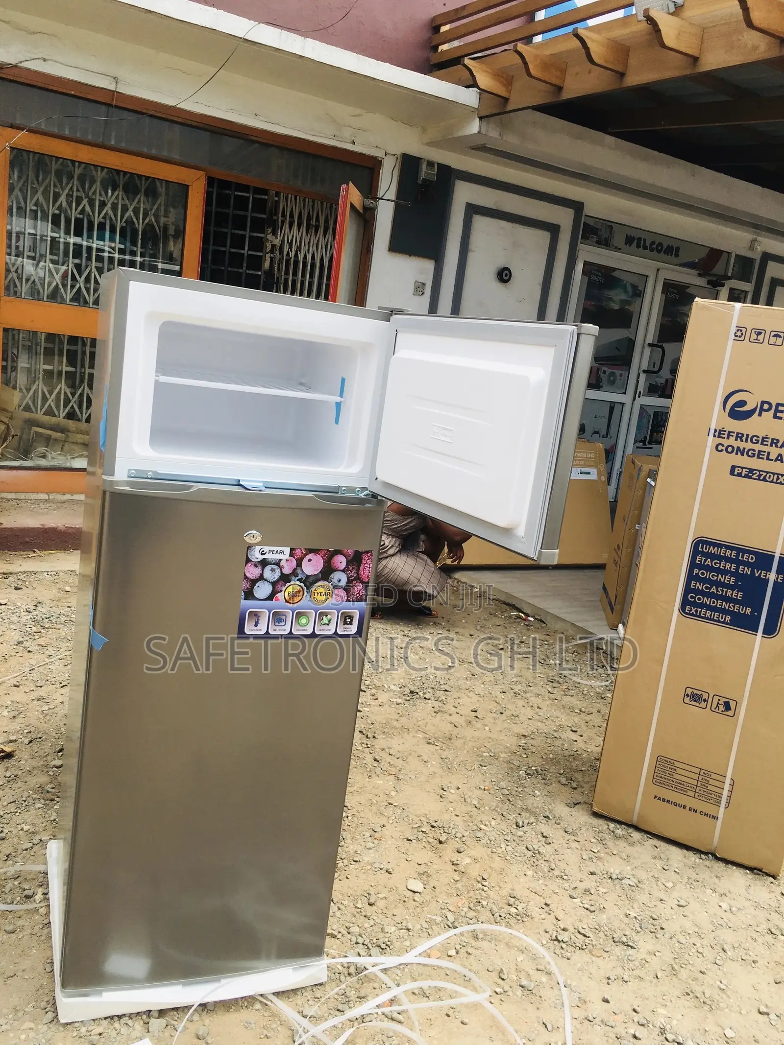 205L Electric PF-250 Topfreezer Doubledoor Pearl Fridge 