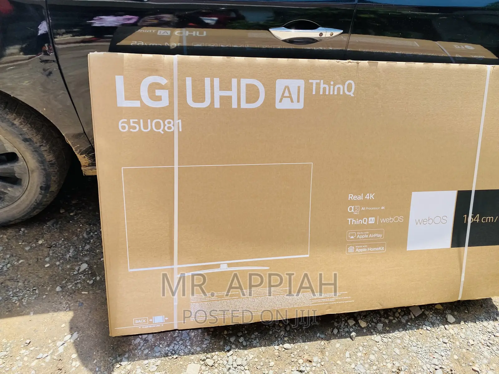Classic Designed LG 65UQ81003 65”  Uhd Smart Tv(Black)