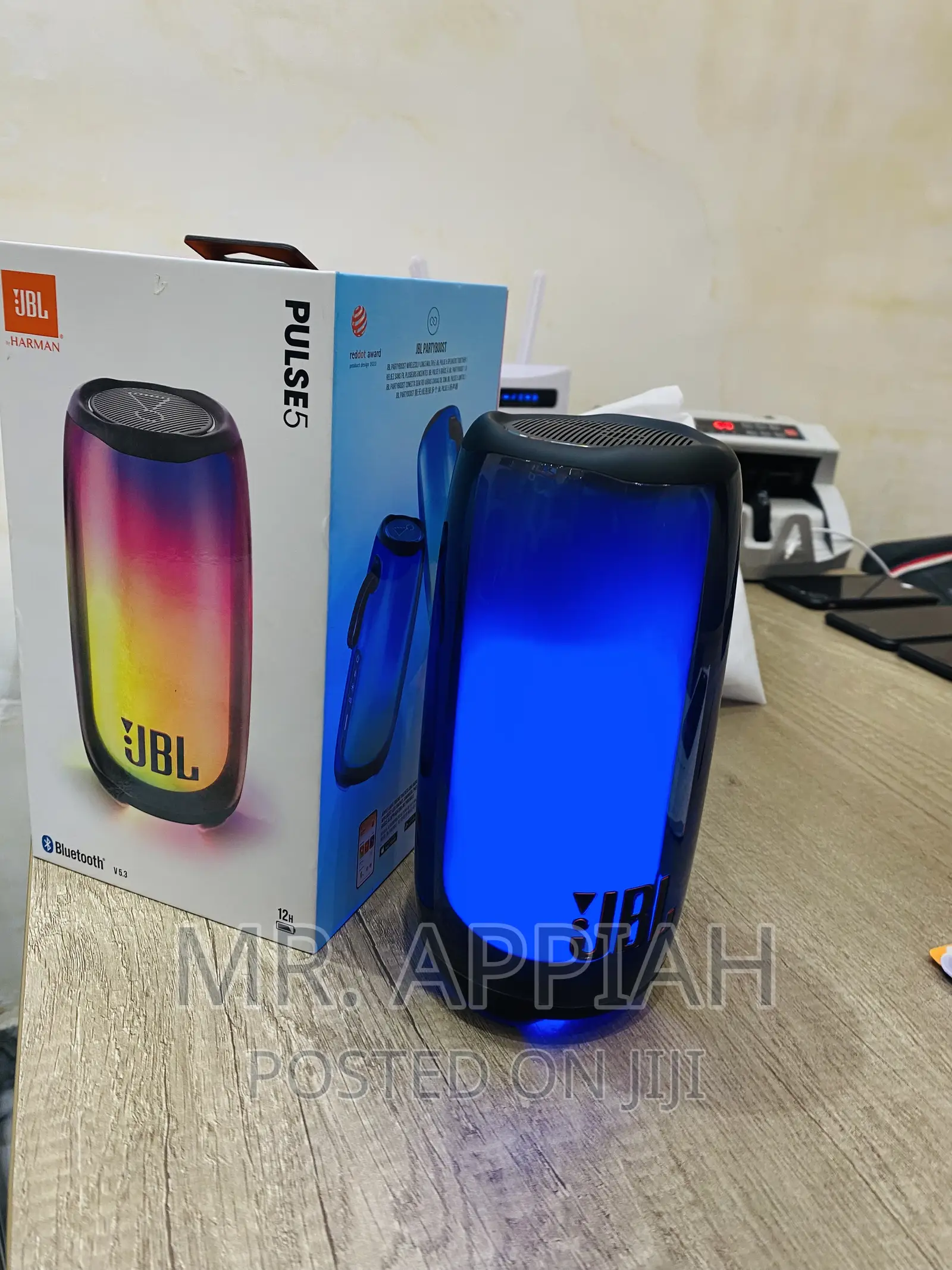 Affordable JBL Pulse 5 Bluetooth Rechargeable Speaker.