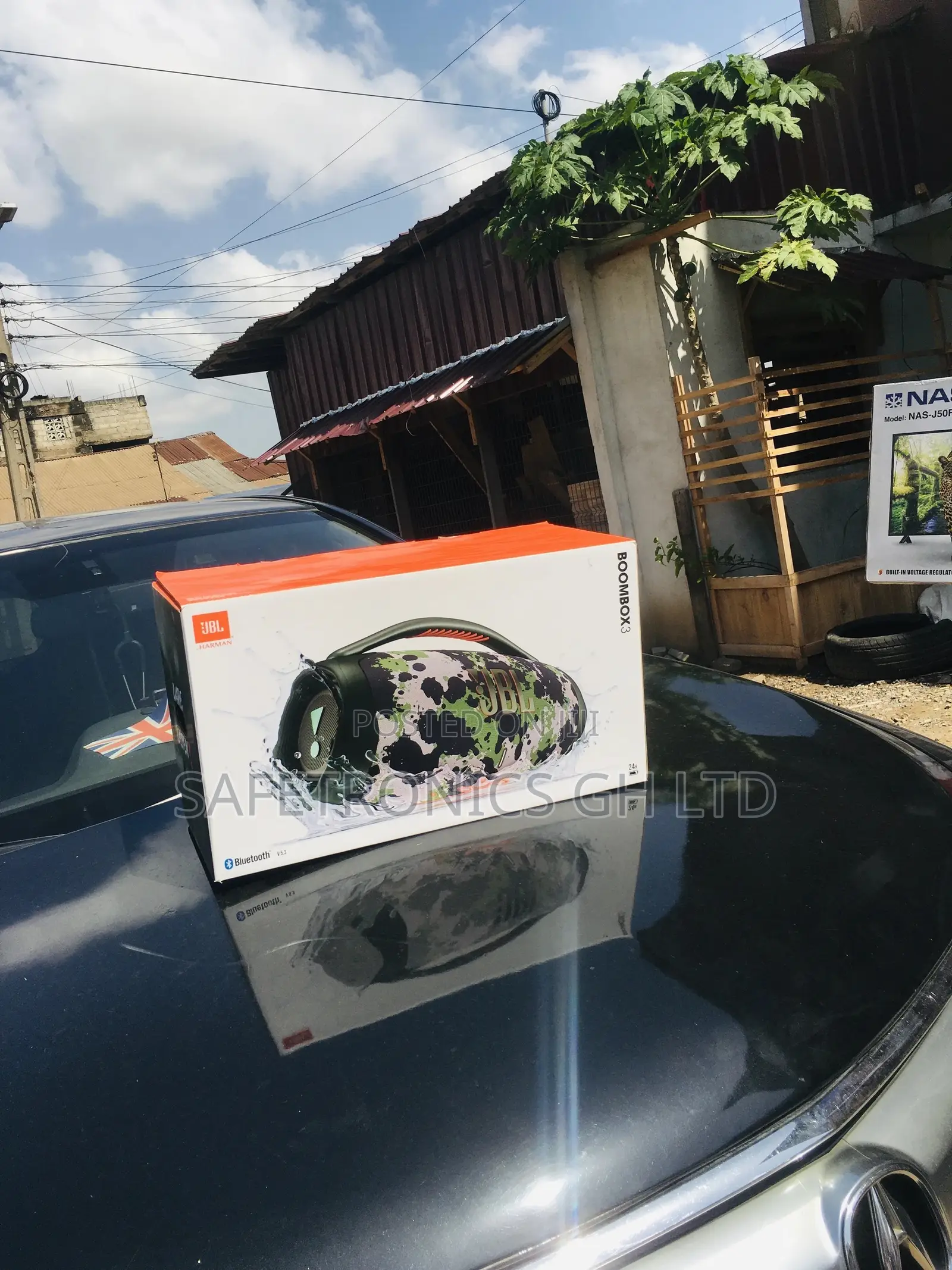 Wireless Bluetooth Boombox3 Black JBL Electric