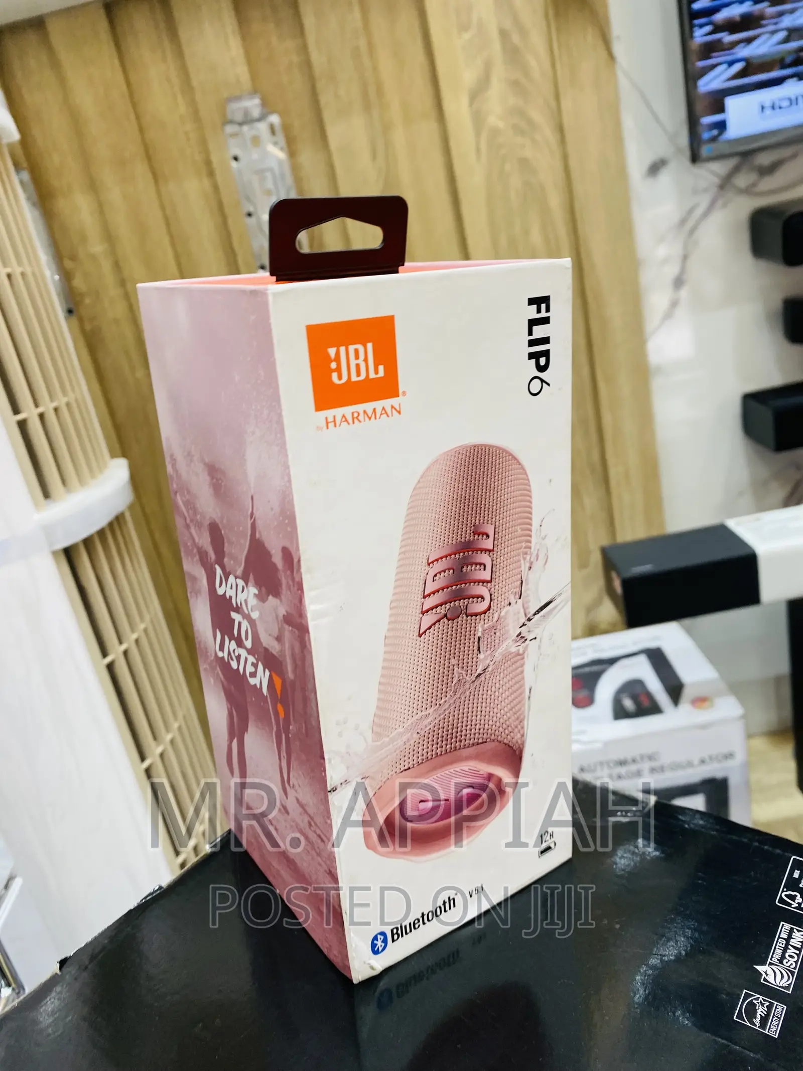 Reliable JBL Flip 6 Bluetooth Rechargeable Speaker(Pink).