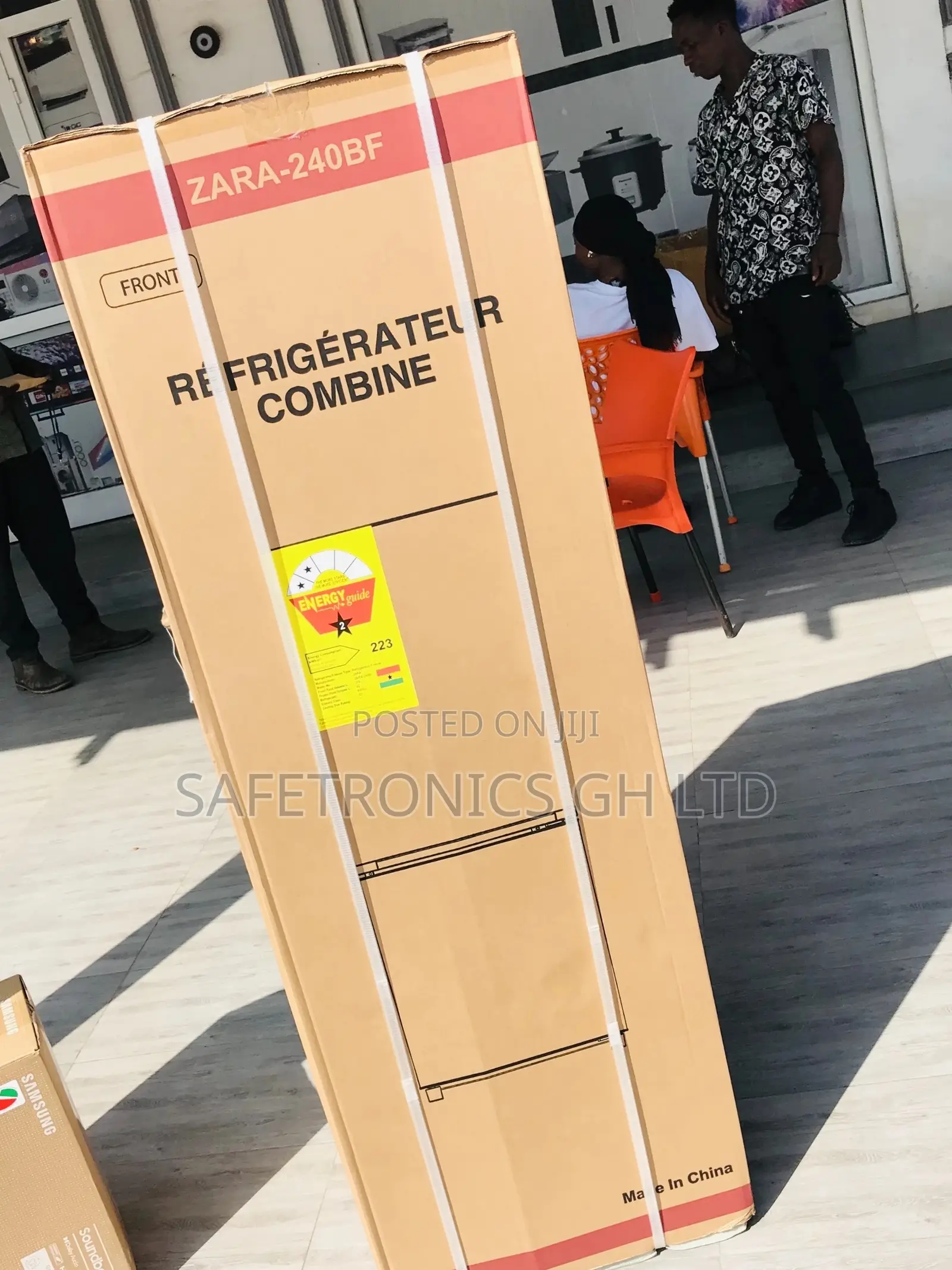 Gray Zara-240bf Bottomfreezer Doubledoor Fridge
