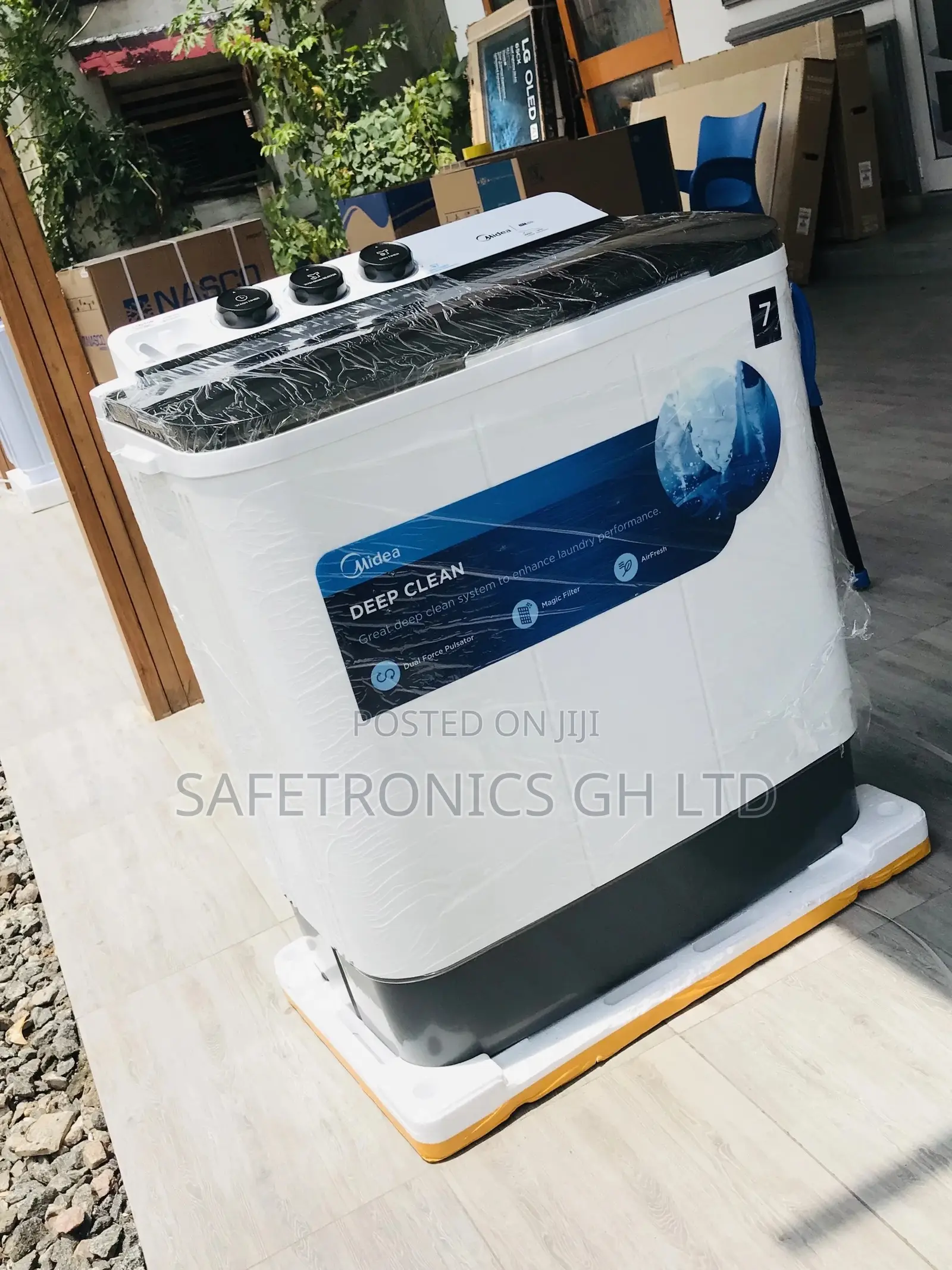 Twintub Washingmachine Topload 7kg Semiautomatic Midea