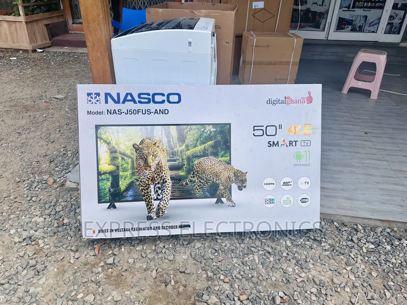 Better Deal on Nasco Tv UHD Smart Android 50”Tv