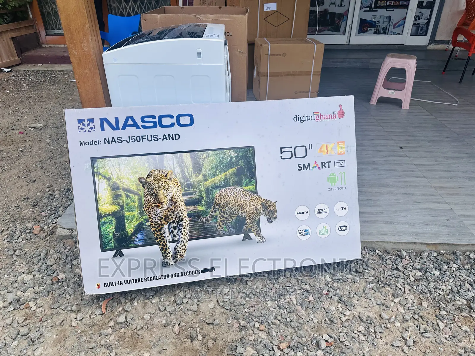 Better Deal on Nasco Tv UHD Smart Android 50”Tv