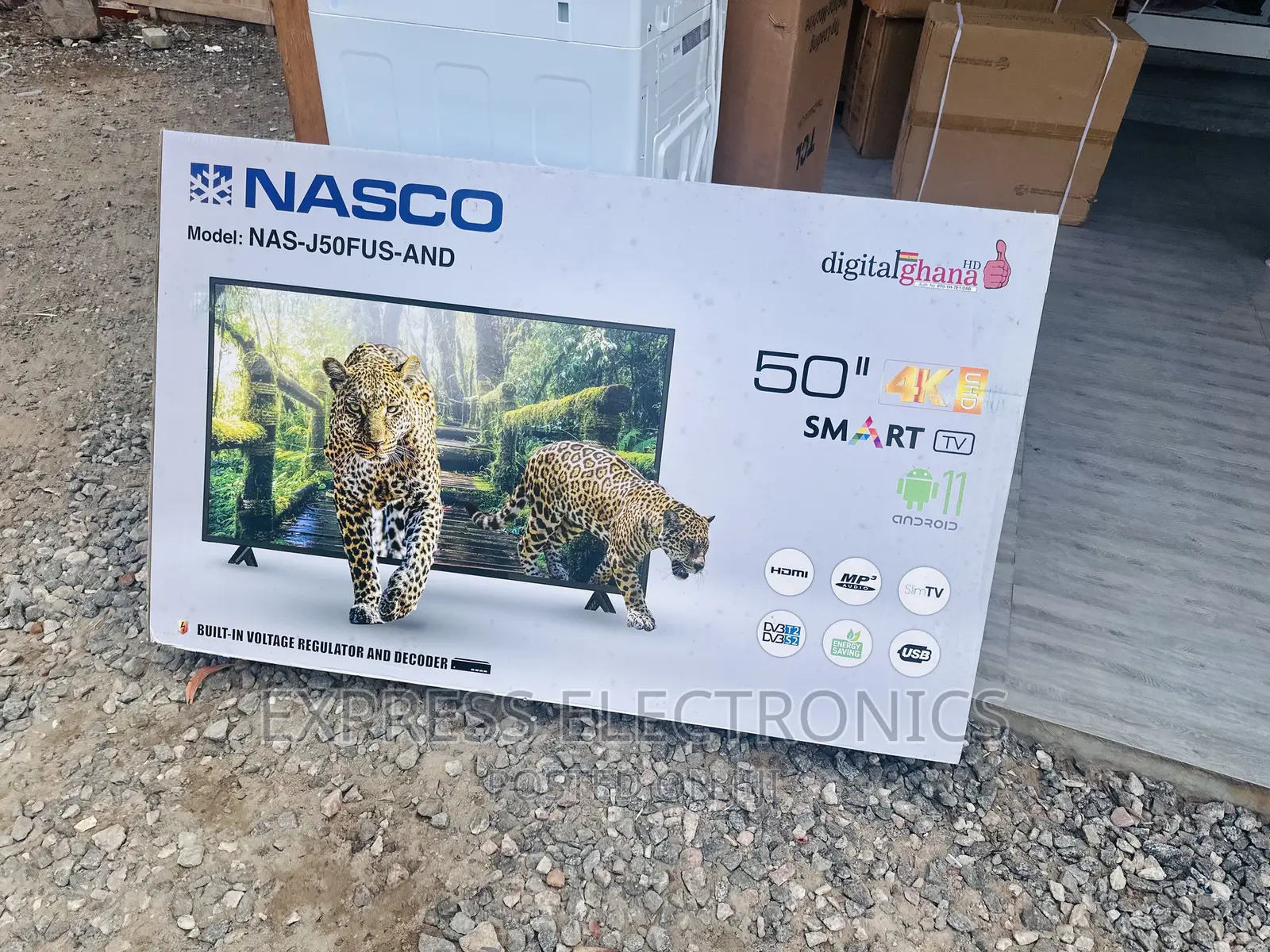 Adorable  New Slim Sleek Nasco Smart Tv UHD Smart 50”