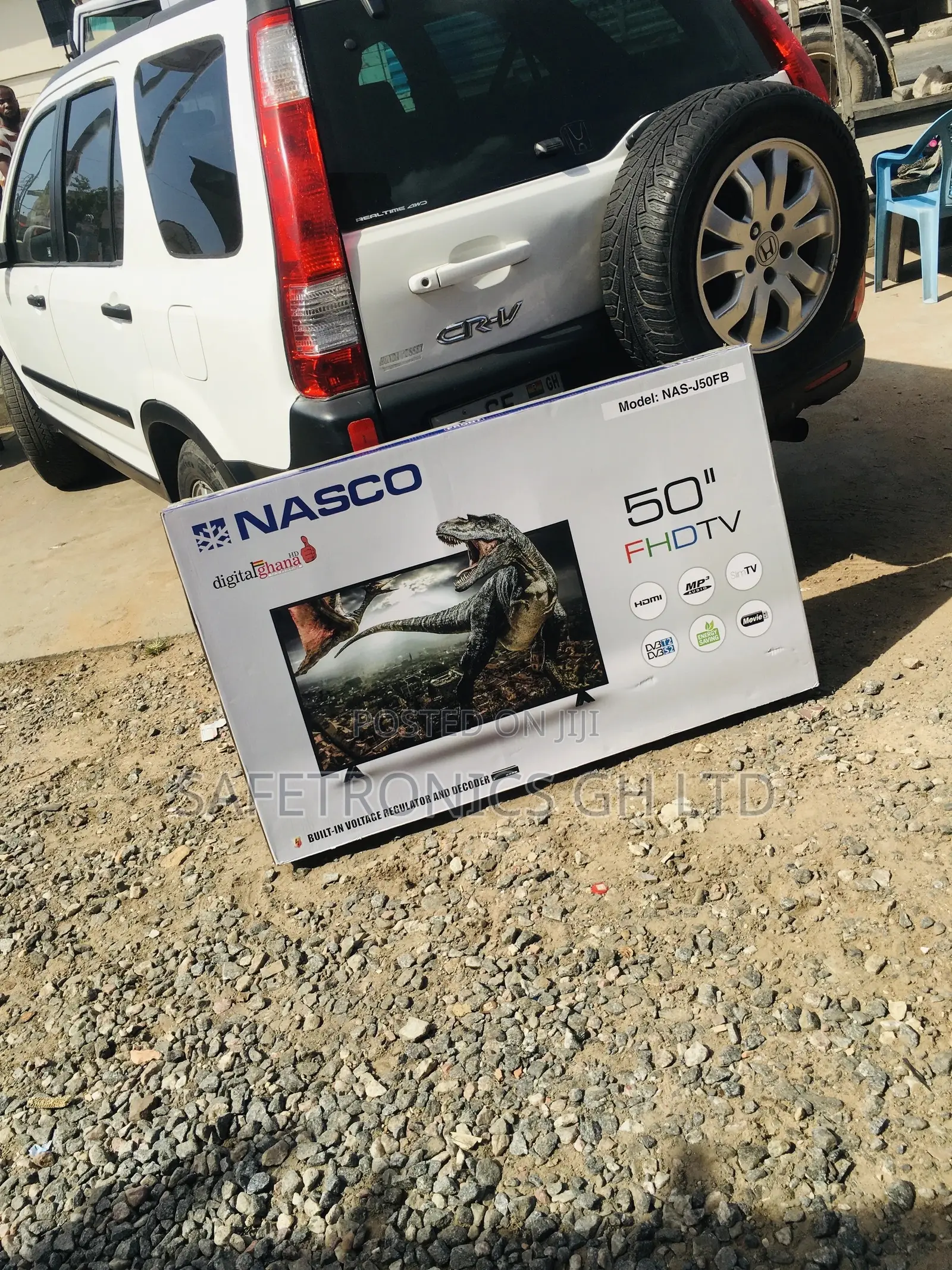 Digital Satellite 50 Inches Glossy LED Nasco Black Tv 