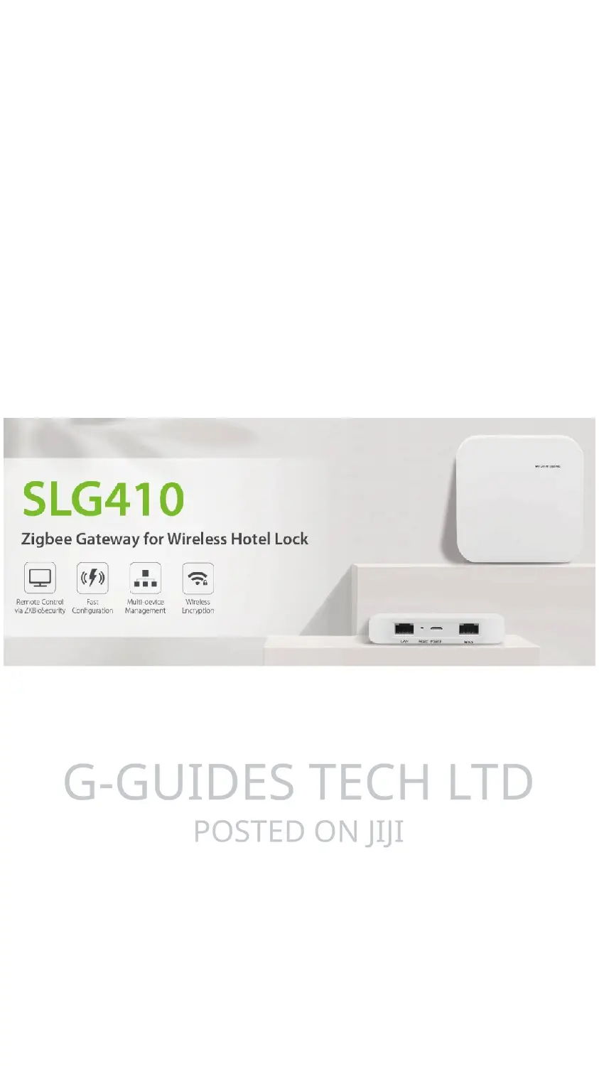 Zkteco Slg410
Zigbee Gateway for Wireless Hotel Lock
