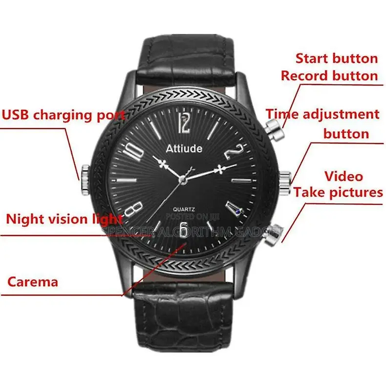 Spy Video Camera Watch Recorder 1080p(2 Design Available )
